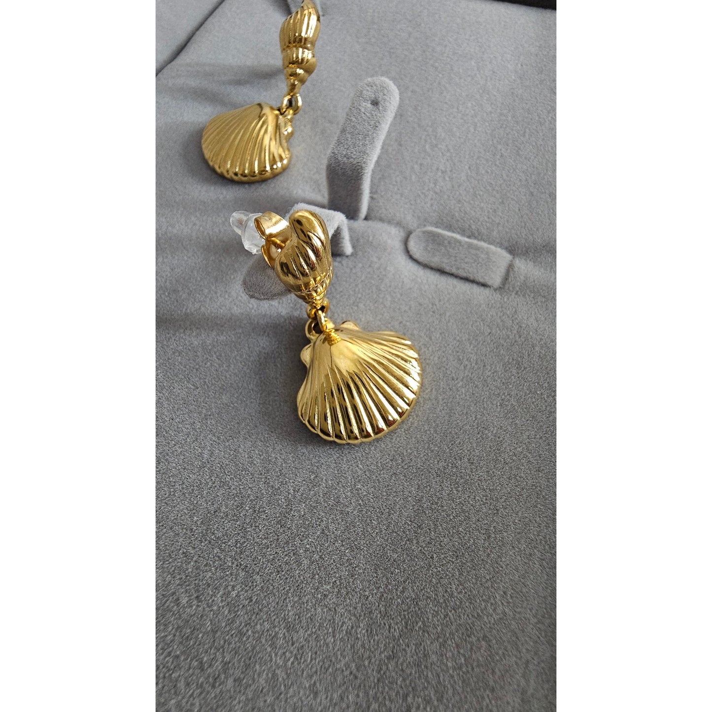 18K Gold-Plated Snail Earrings