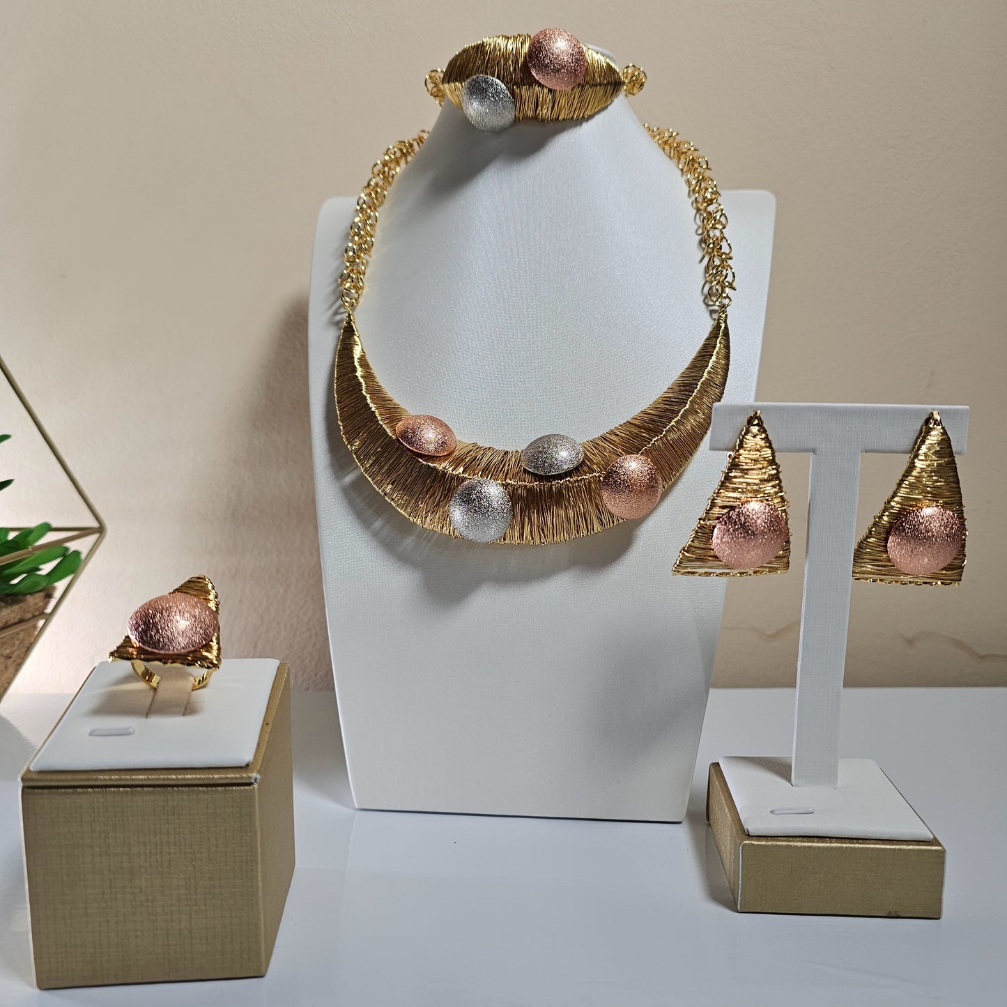 18K Gold-Plated Royal Owambe Jewelry Set