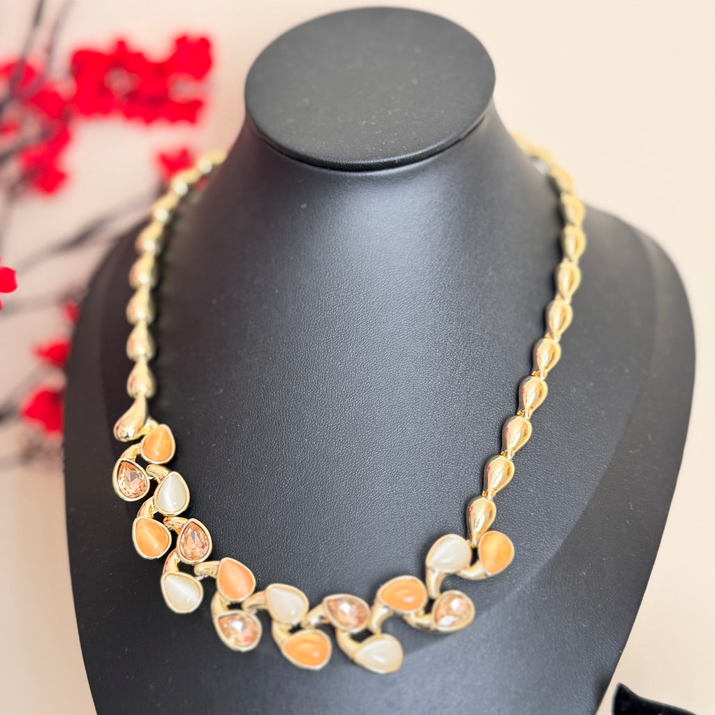 18K Gold Plated Bold Coin Pendant Set