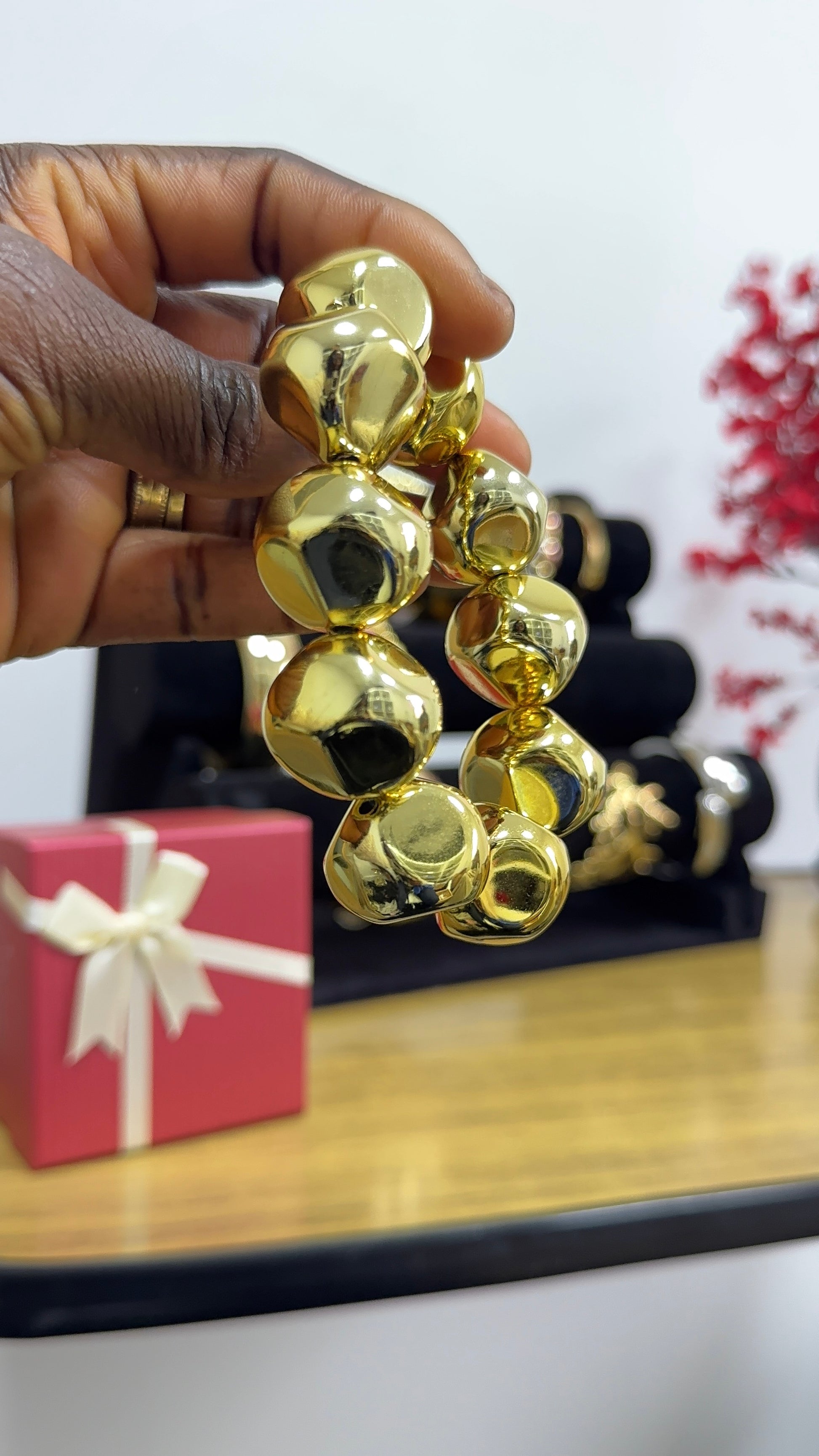 Stackable Gold Bracelets | Trendy Layering Jewellery Set