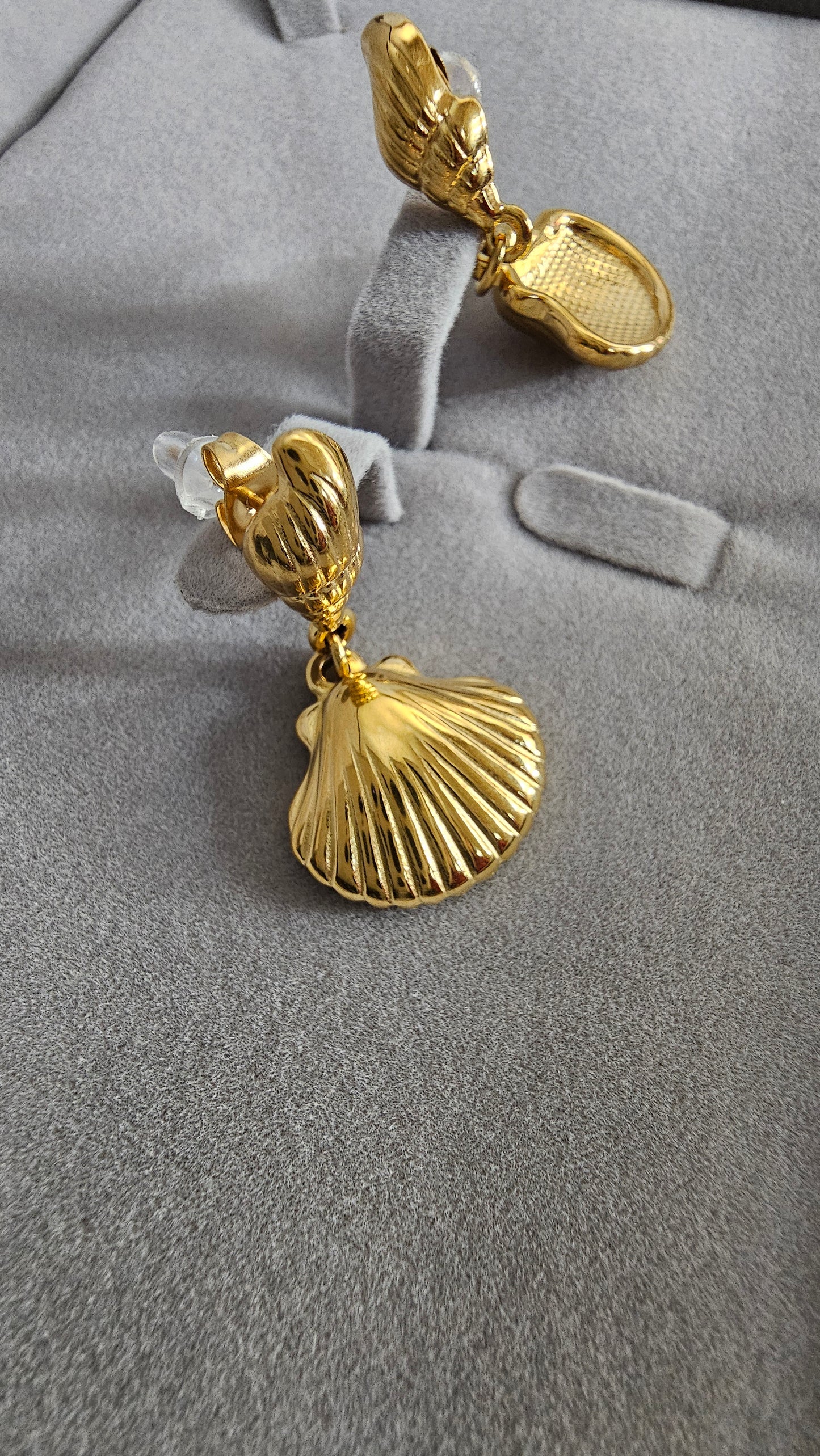 18K Gold-Plated Leaf Drop Earrings