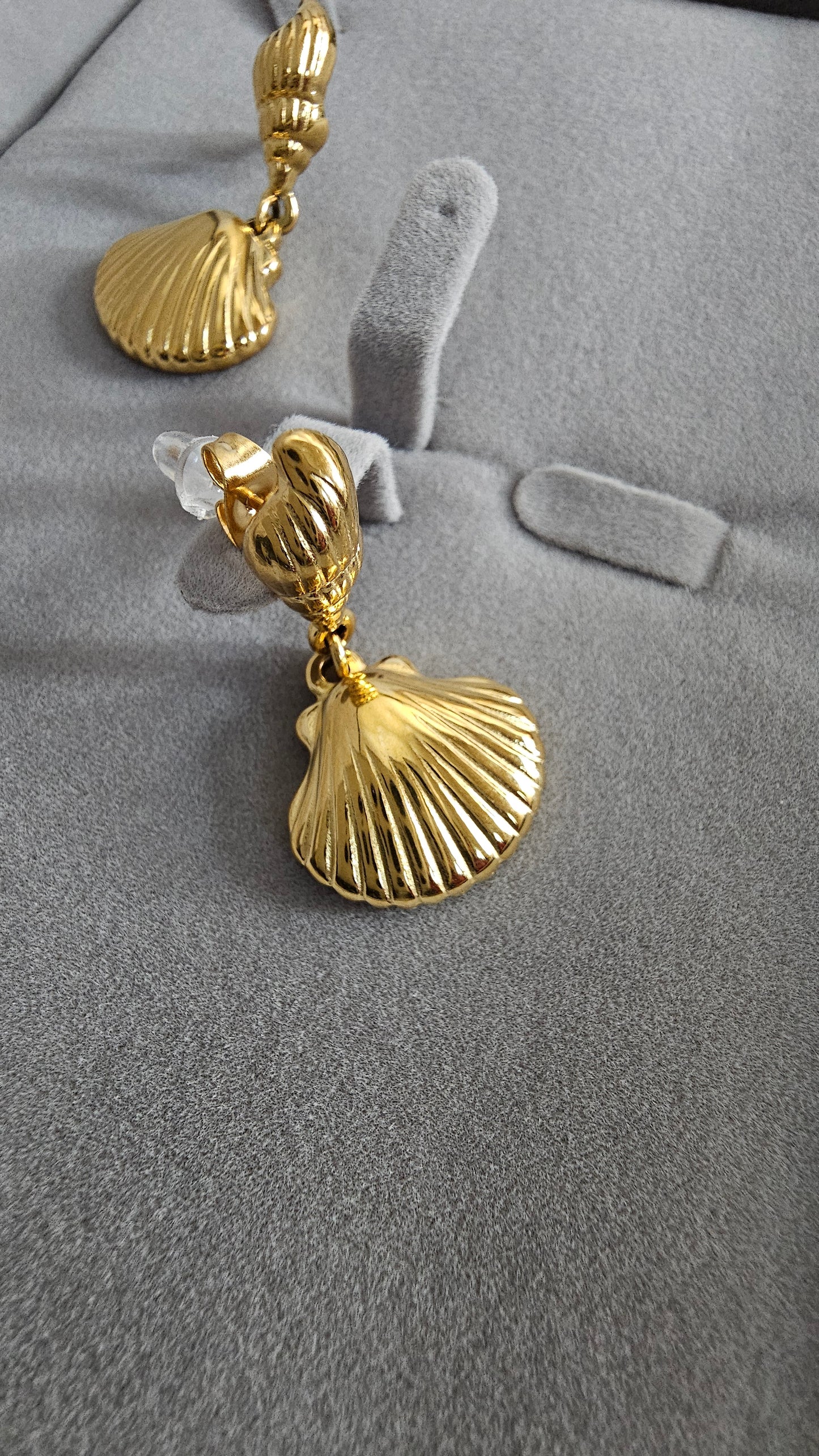 18K Gold-Plated Leaf Drop Earrings