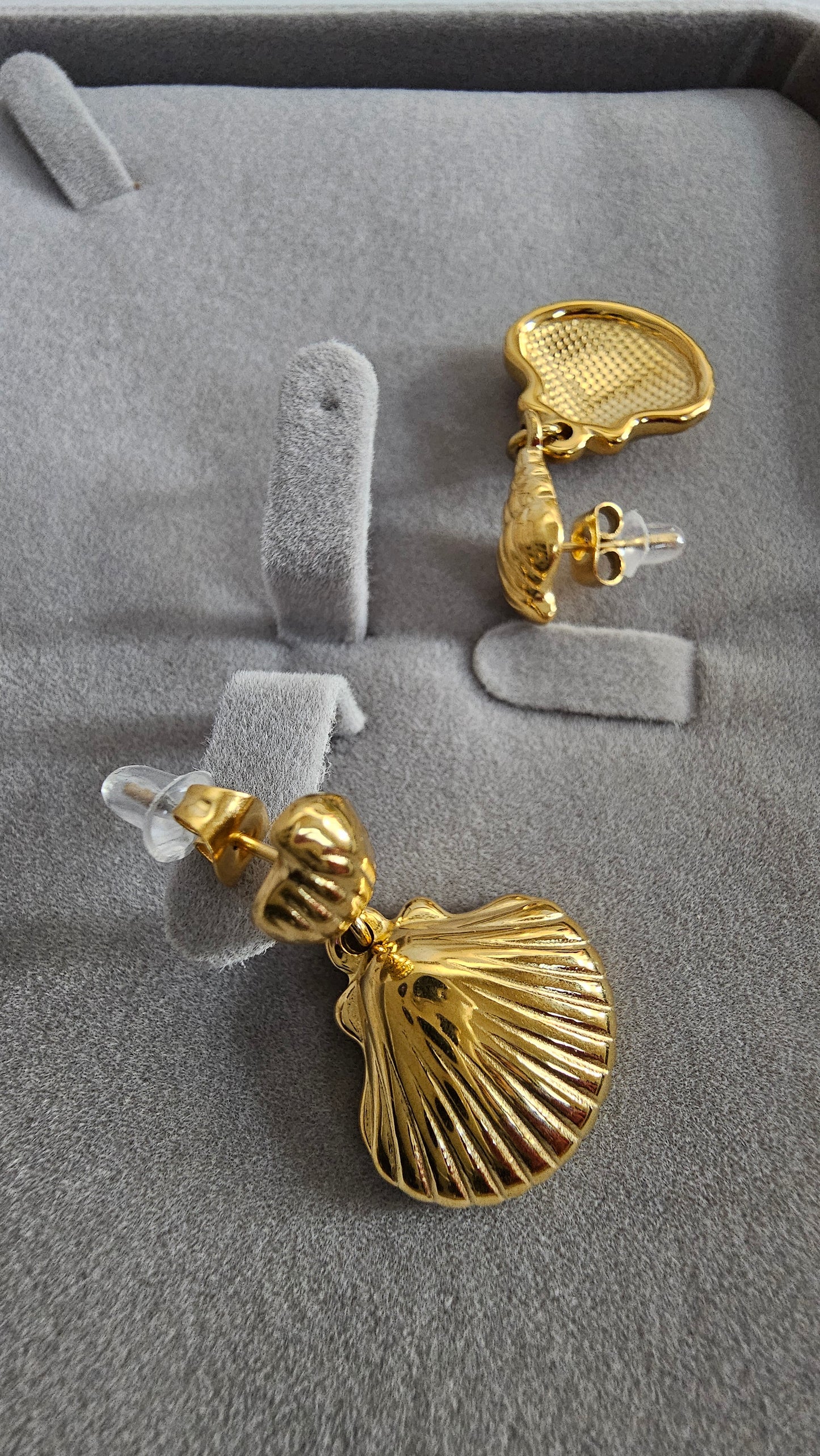 18K Gold-Plated Leaf Drop Earrings