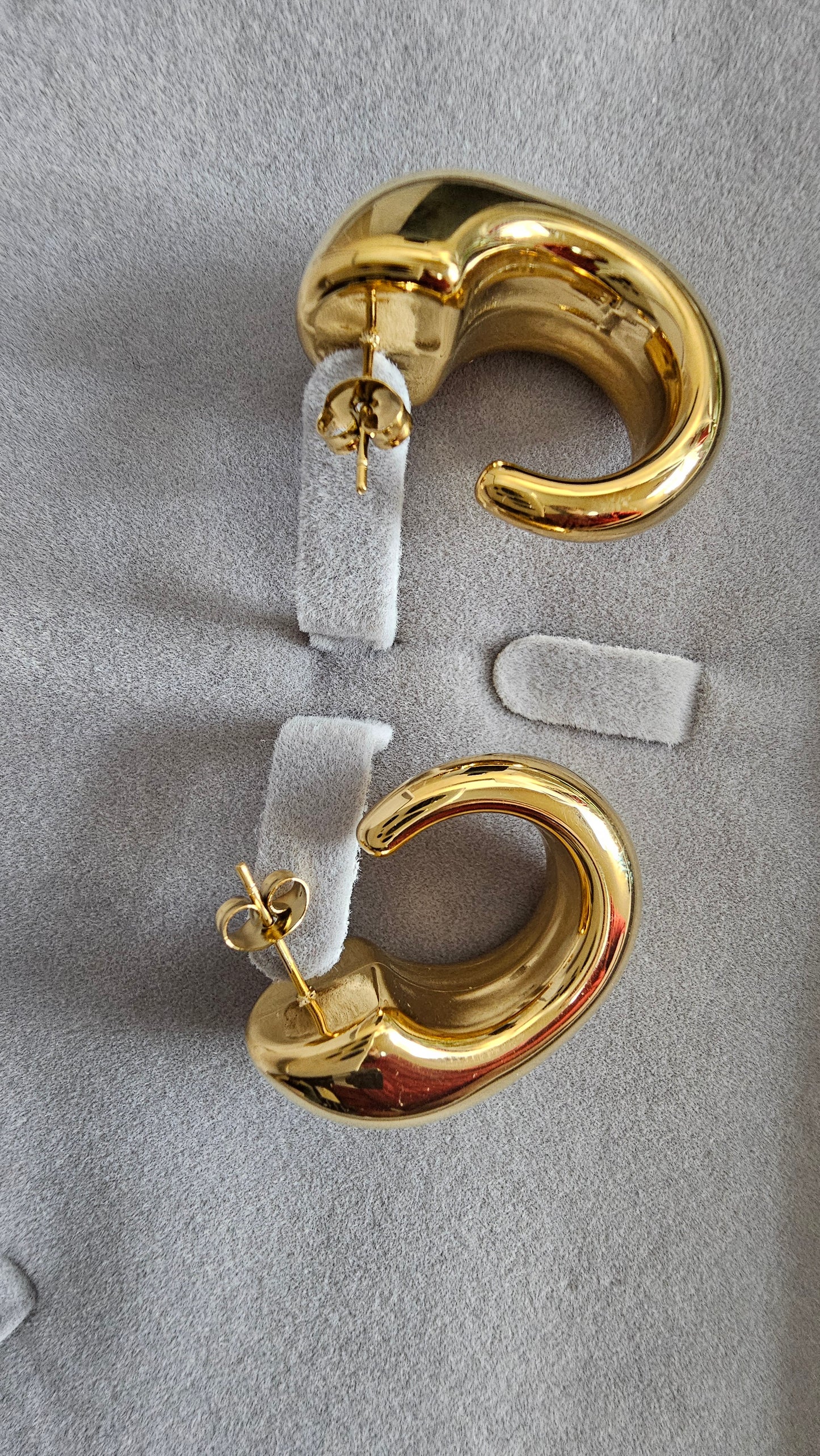 18K Gold-Plated Chunky Hoops