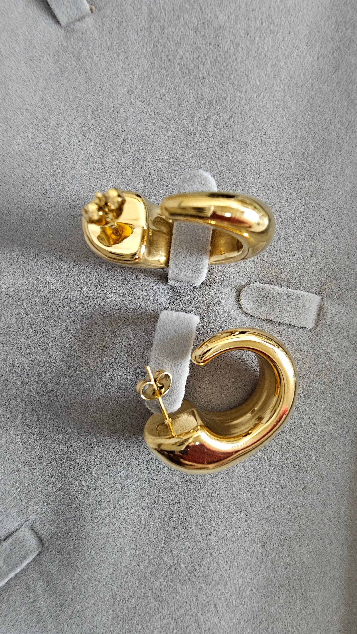 18K Gold-Plated Chunky Hoops