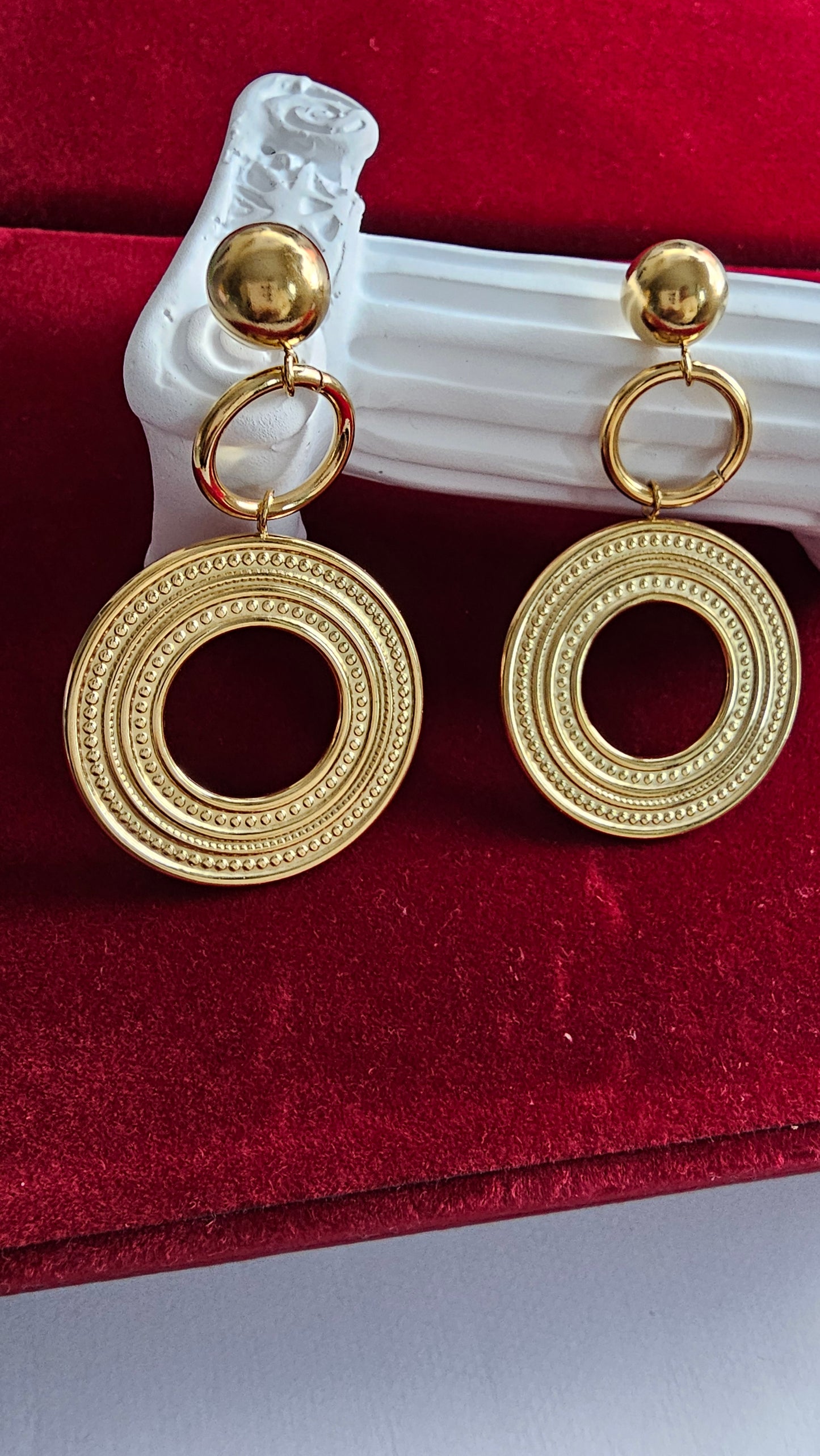 18K Gold-Plated Double Hoop Earrings