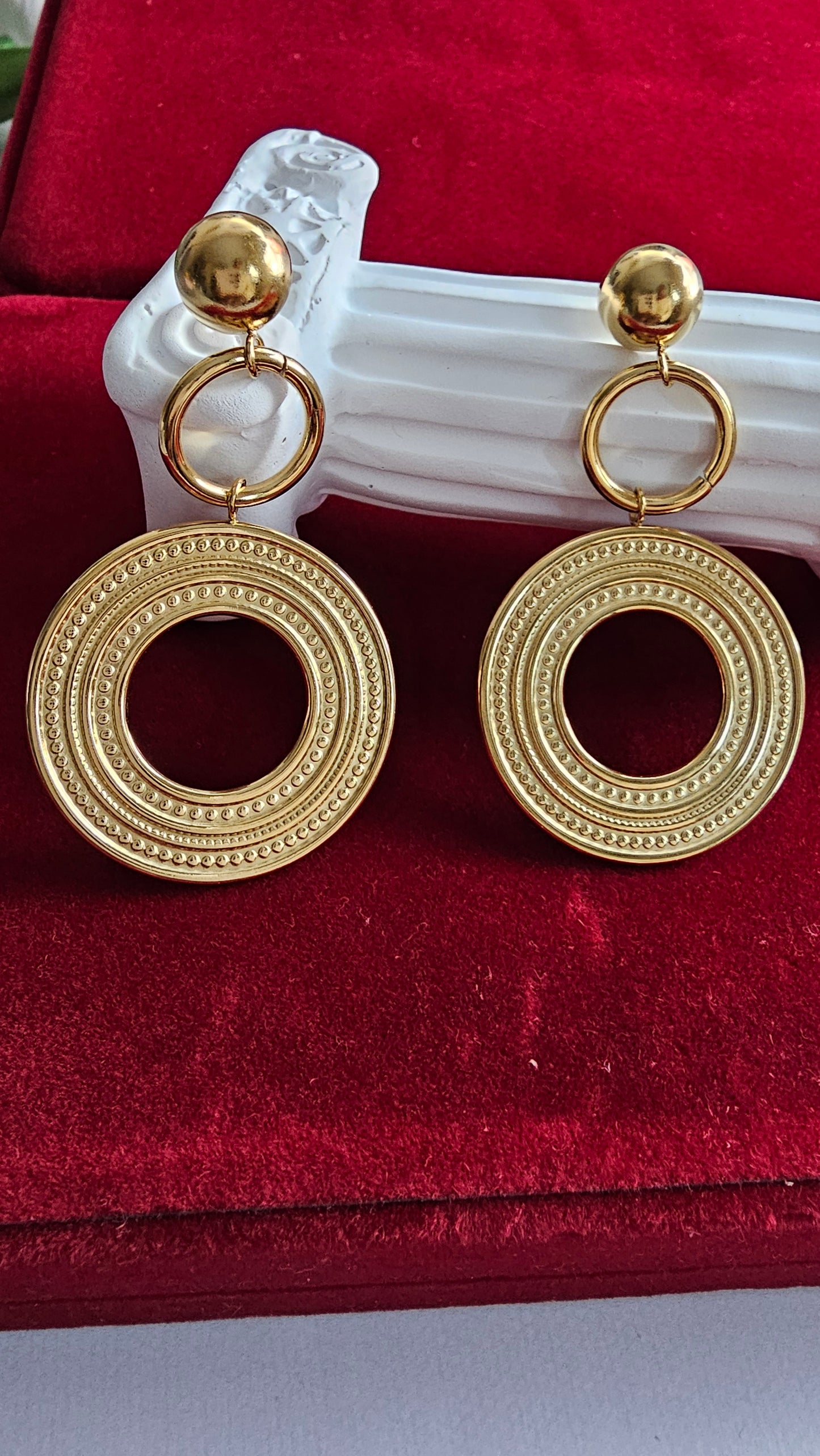18K Gold-Plated Double Hoop Earrings