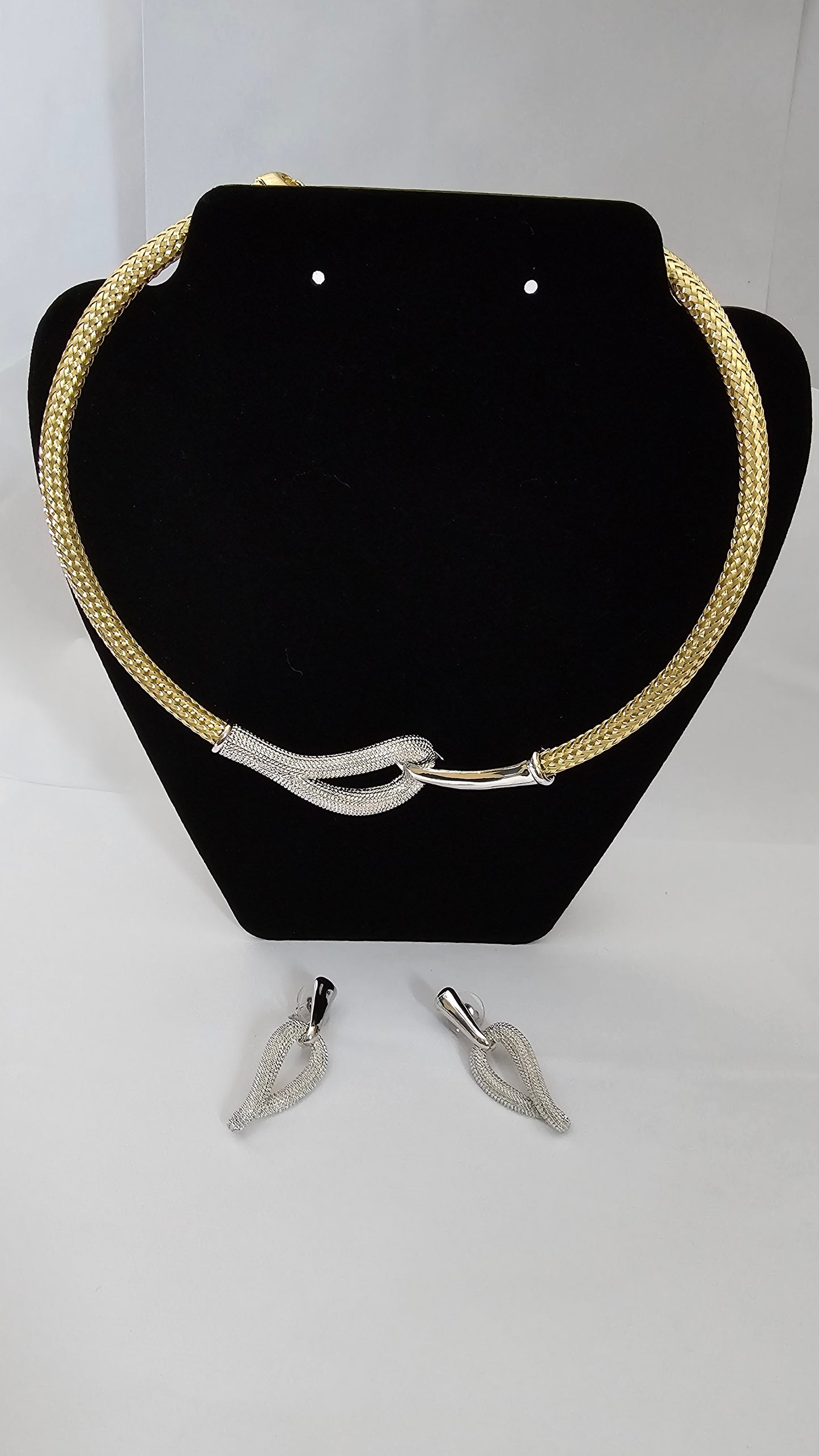 Luxury Gold Rope and Silver Statement Earrings for Women – Non-Tarnish Jewelry