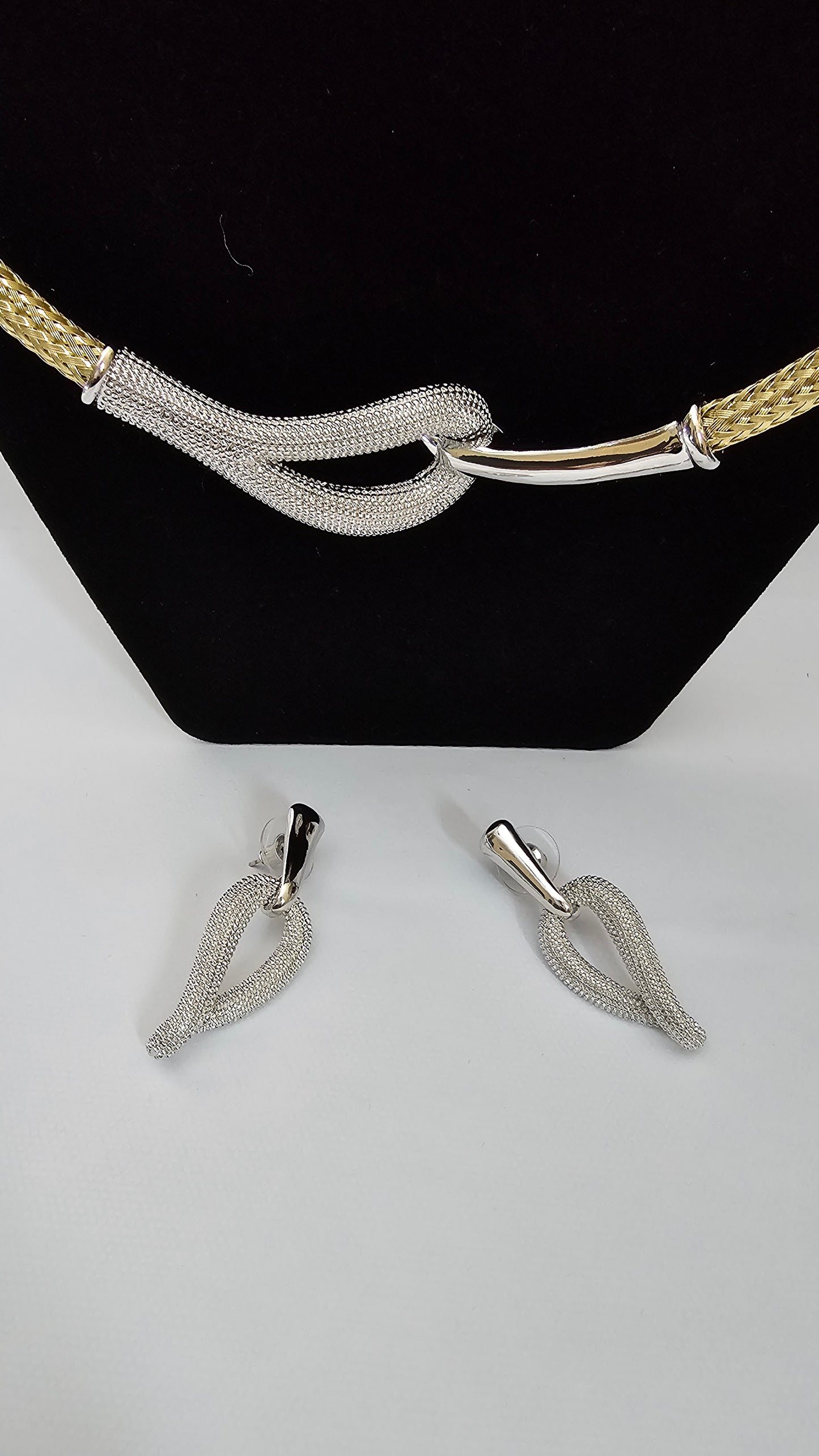 Luxury Gold Rope and Silver Statement Earrings for Women – Non-Tarnish Jewelry