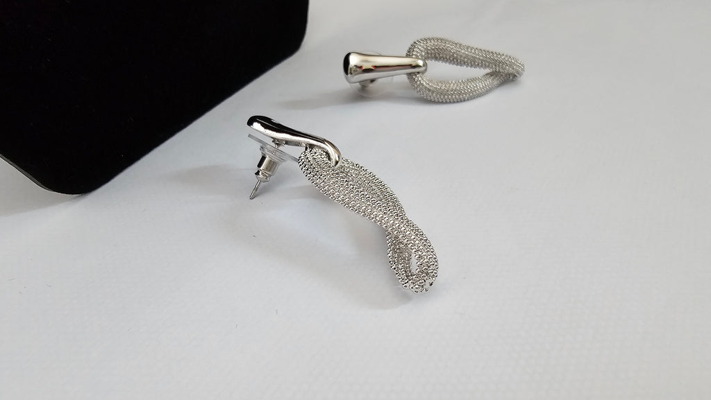 Luxury Gold Rope and Silver Statement Earrings for Women – Non-Tarnish Jewelry