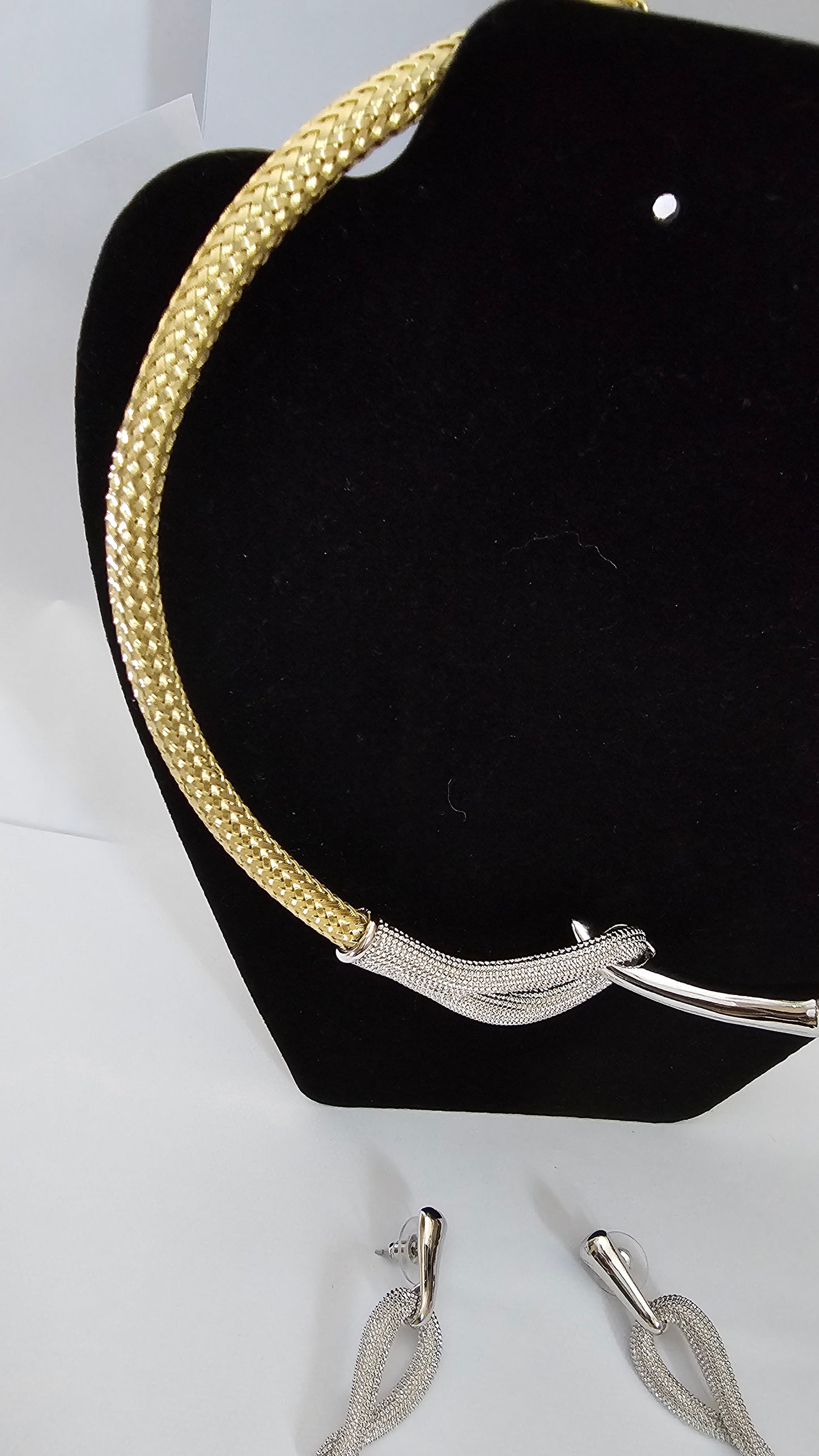 Luxury Gold Rope and Silver Statement Earrings for Women – Non-Tarnish Jewelry