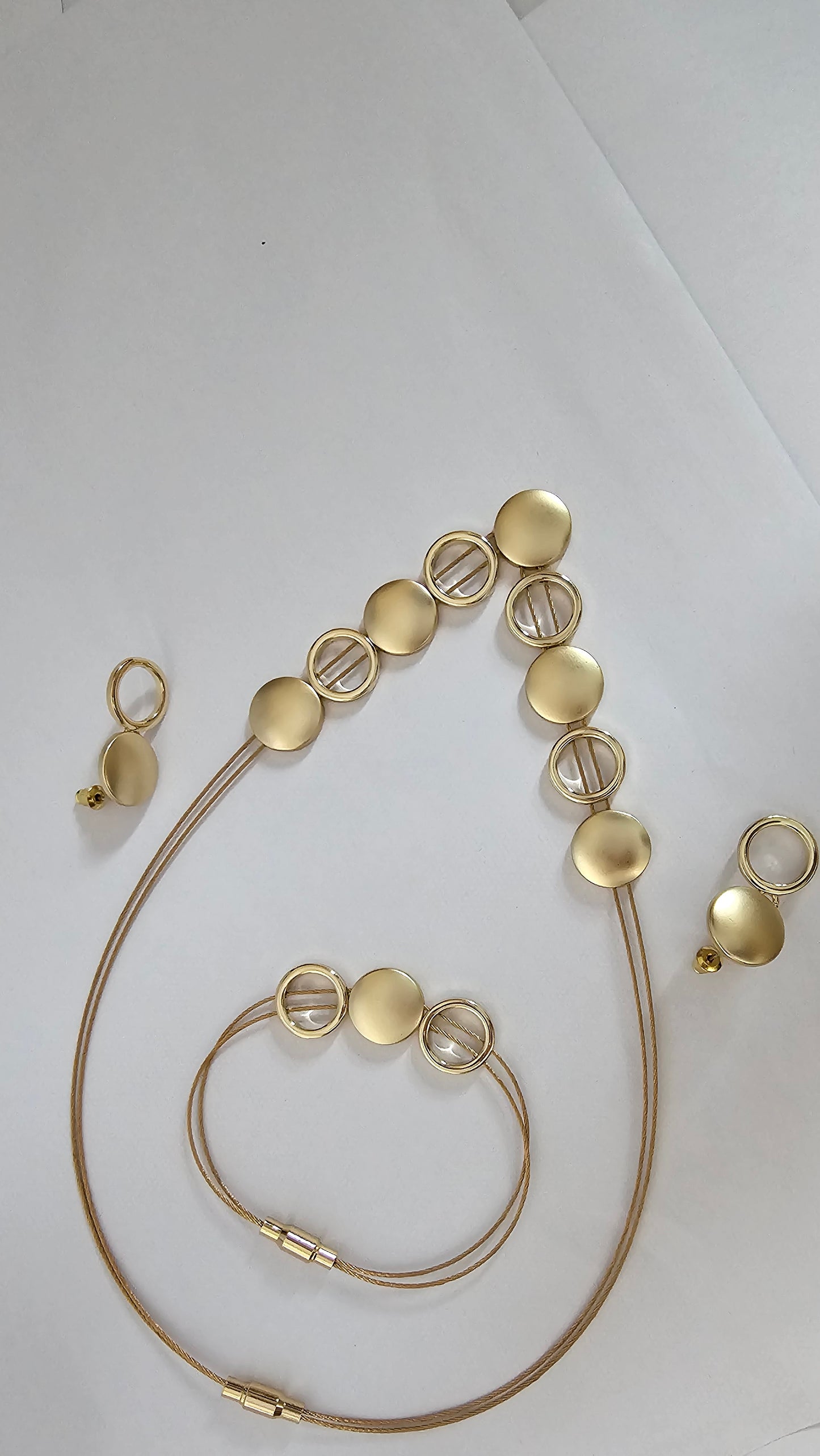 18K Gold-Plated Pearl Set