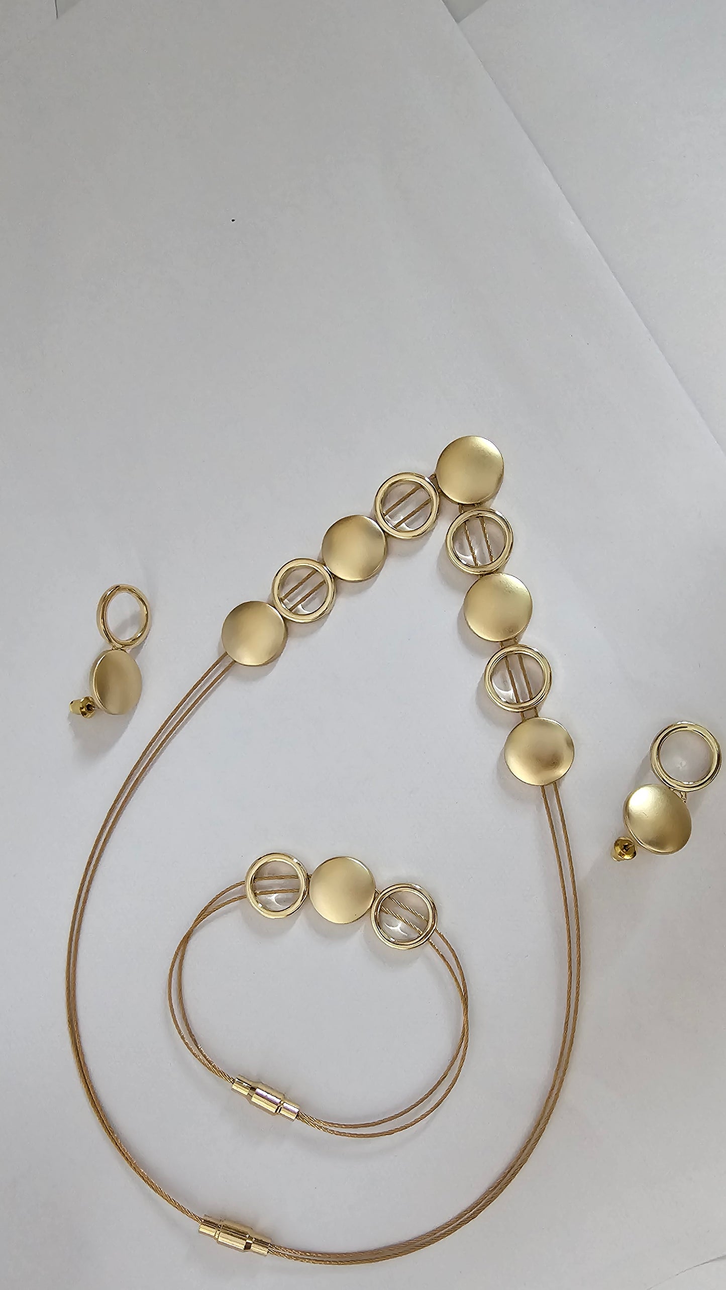 18K Gold-Plated Pearl Set