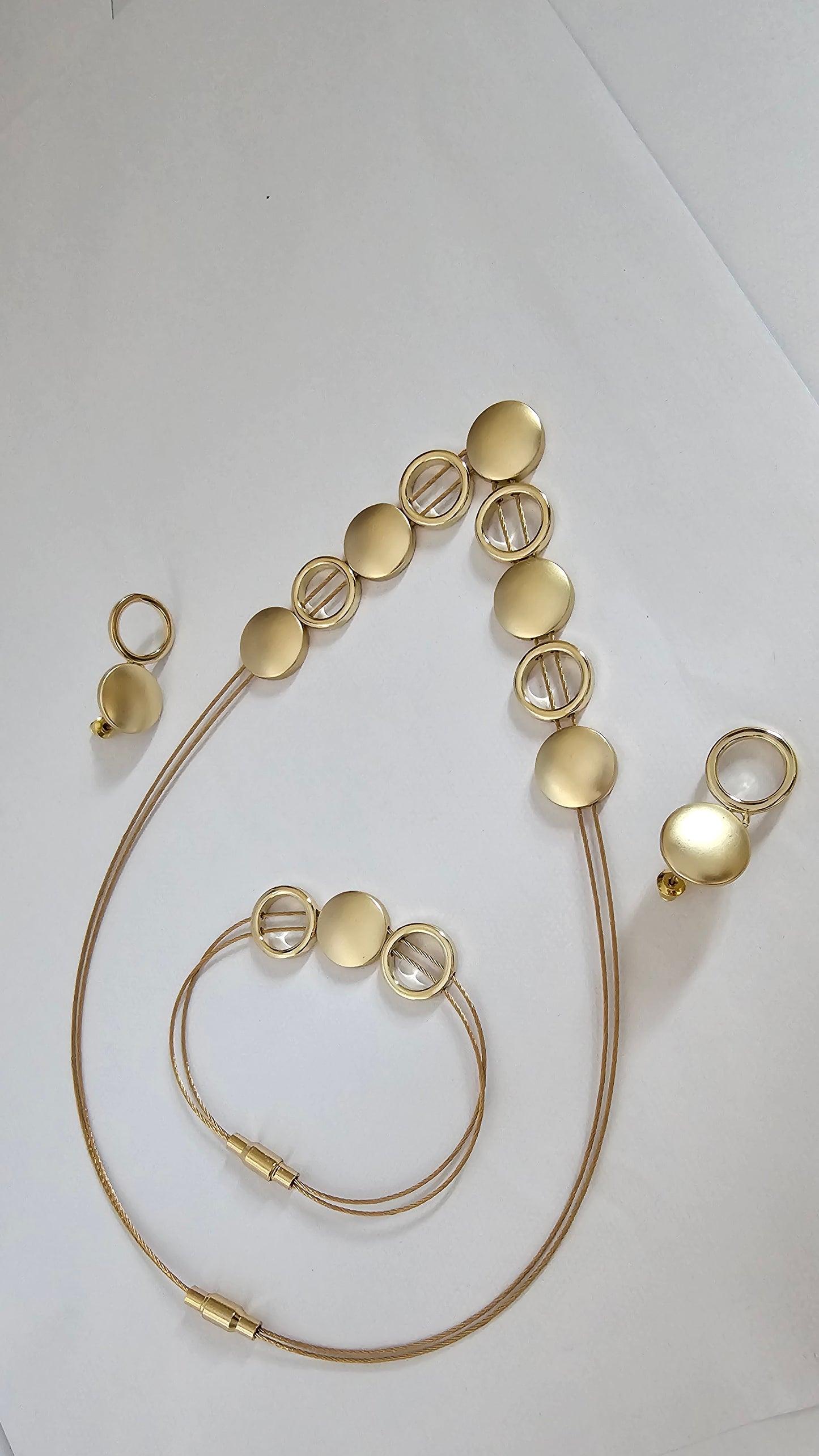 18K Gold-Plated Pearl Set