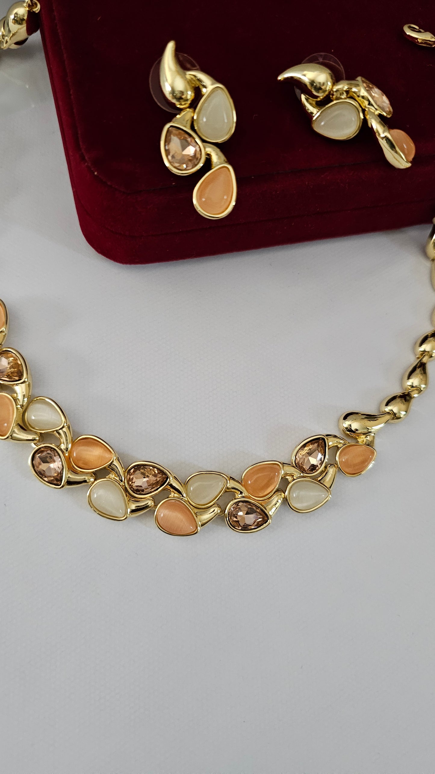 18K Gold-Plated Herringbone Set