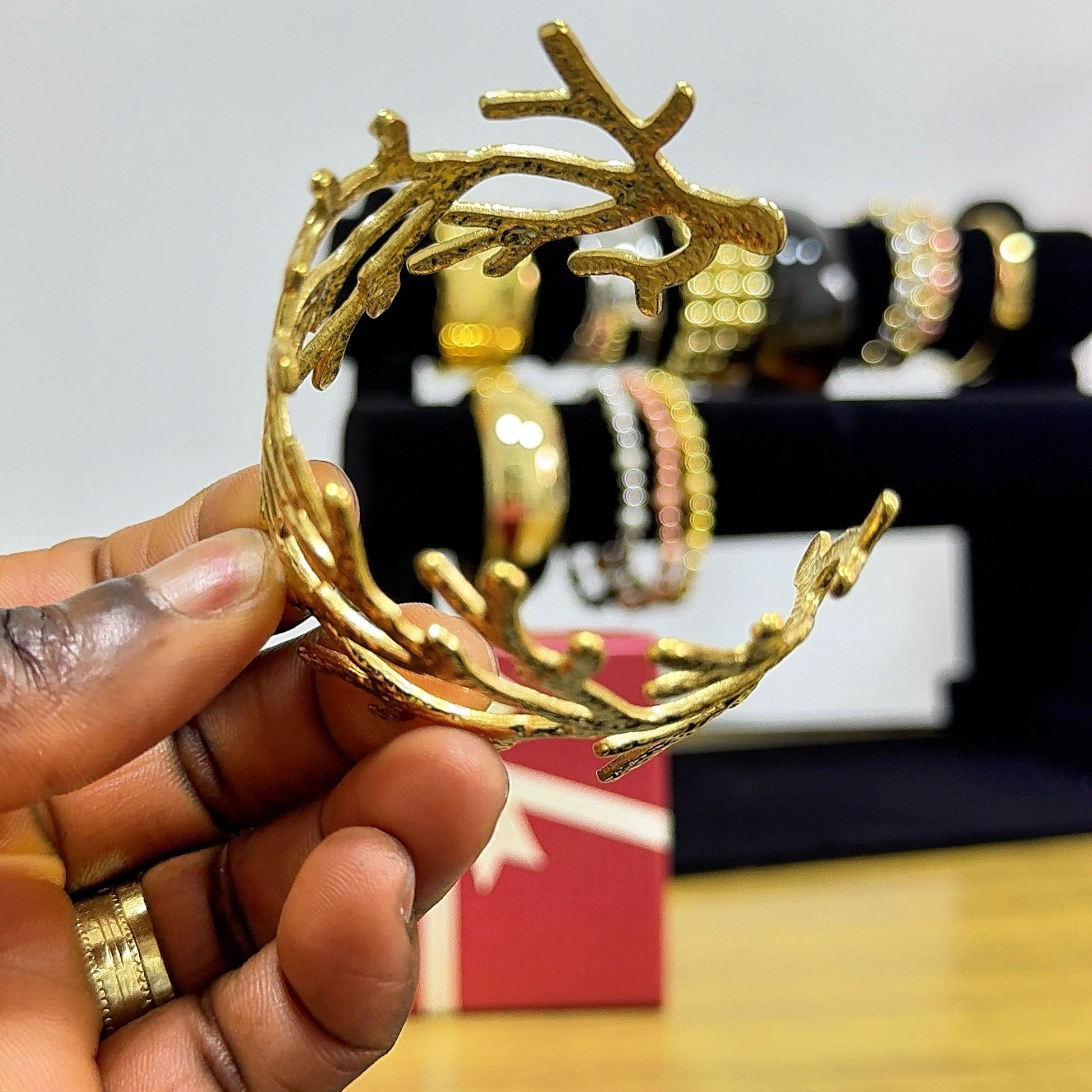 Stackable Gold Bracelets | Trendy Layering Jewellery Set