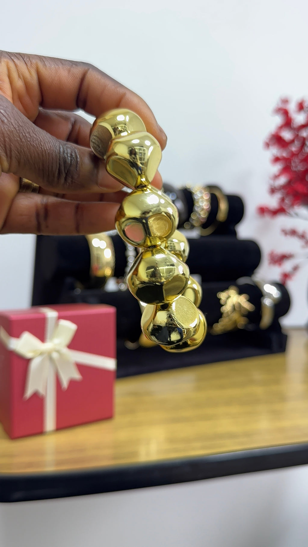 Stackable Gold Bracelets | Trendy Layering Jewellery Set