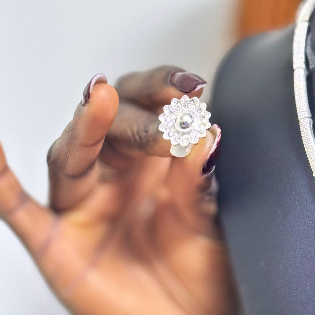 Sterling steel Pendant & Earrings Set