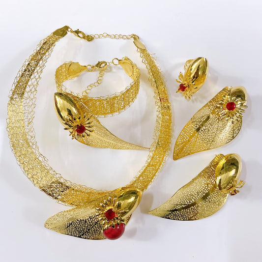 18K Gold-Plated Wedding Guest Jewelry Set