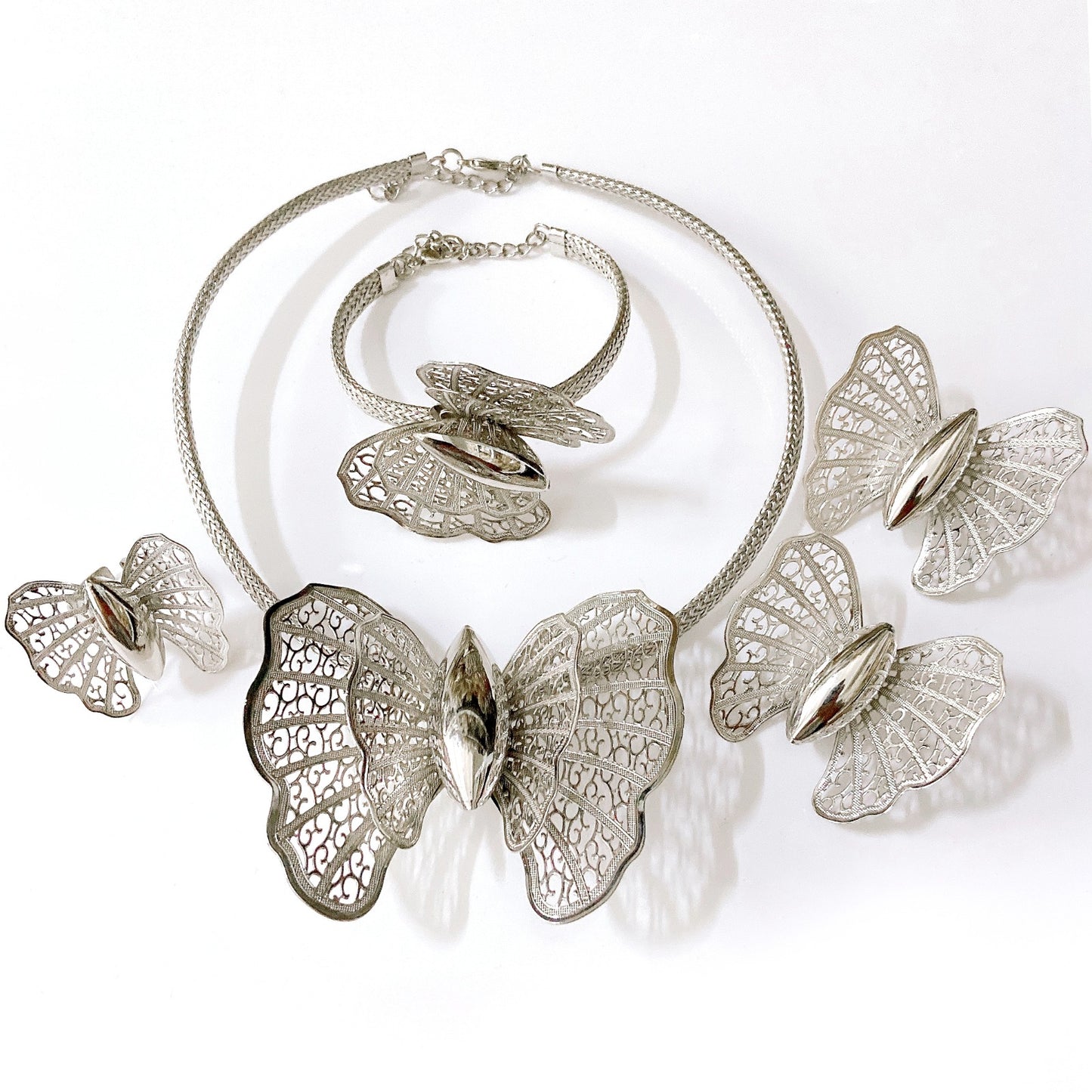 Silver Butterfly Luxury Nigerian Party Set