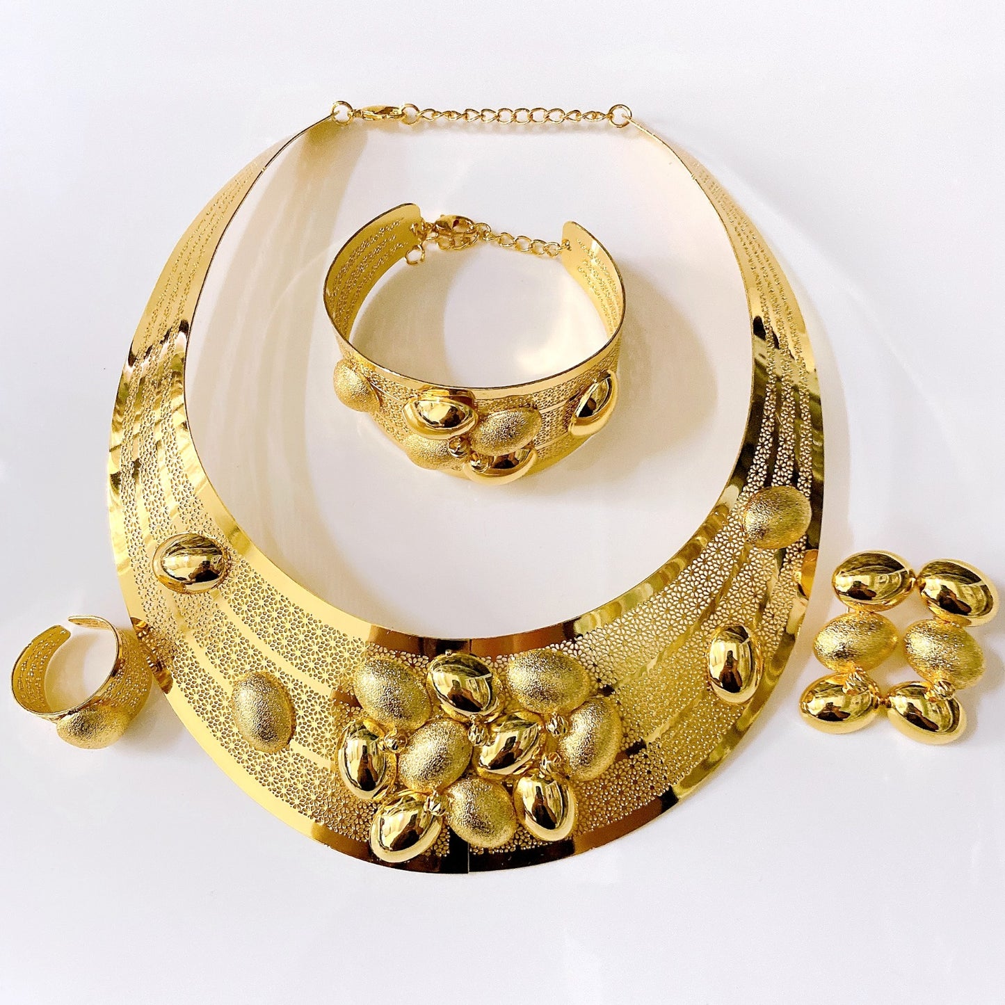 18K Gold-Plated Bold Party Set