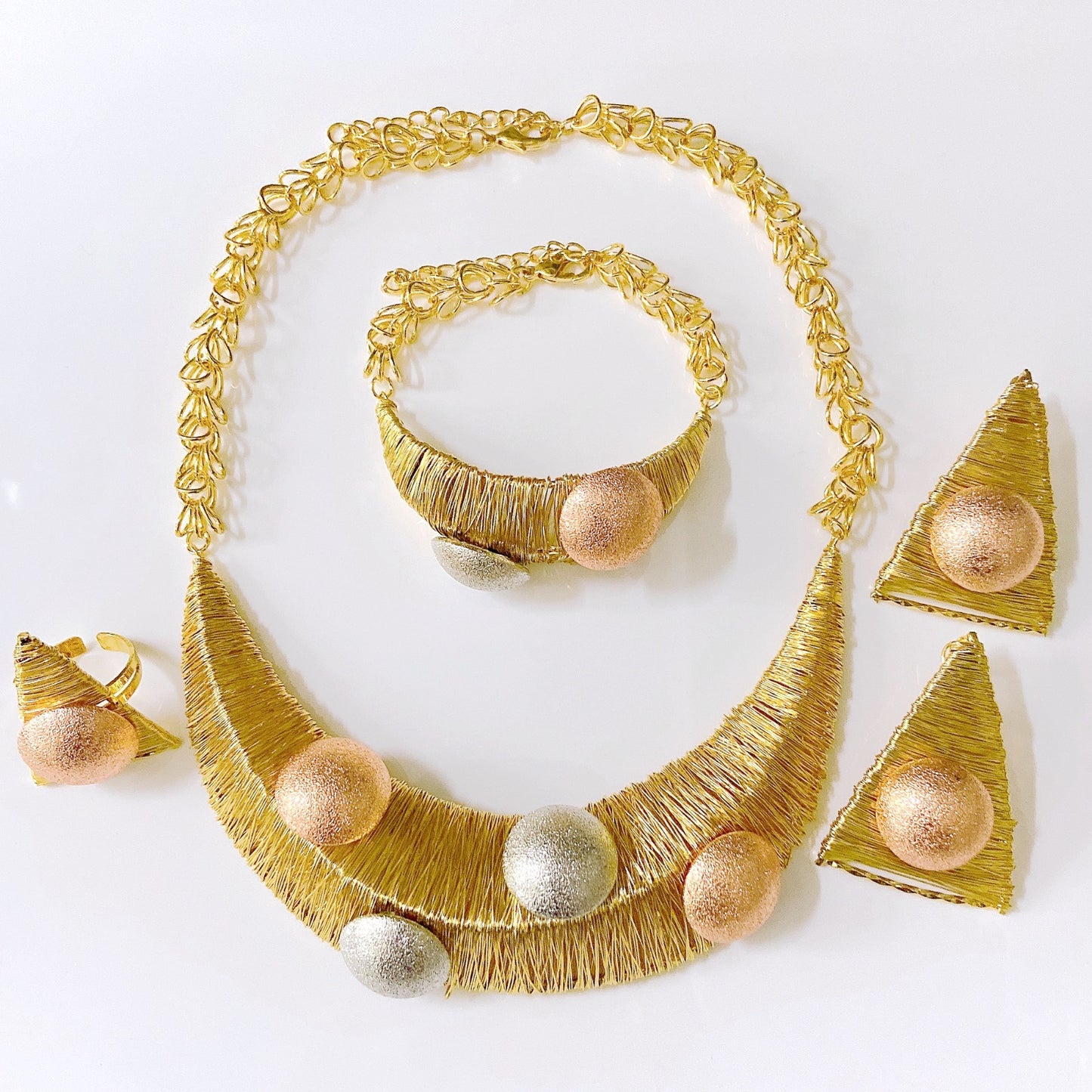 18K Gold-Plated Royal Owambe Jewelry Set