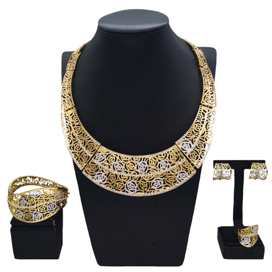 18K Gold-Plated Mother of the Bride Jewelry Set