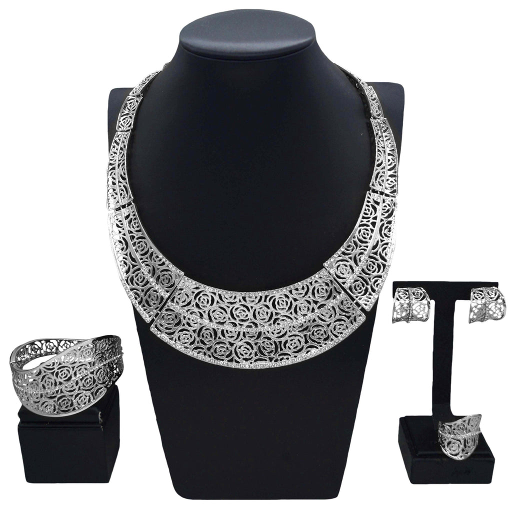 18K Gold-Plated Mother of the Bride Jewelry Set