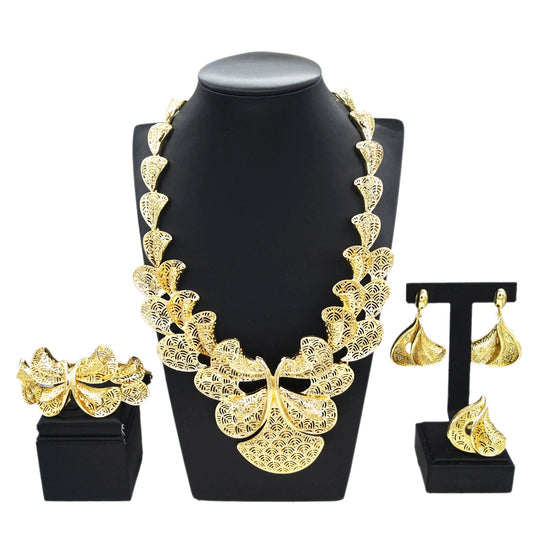 18K Gold-Plated Elegant Aso-Ebi Jewelry Set