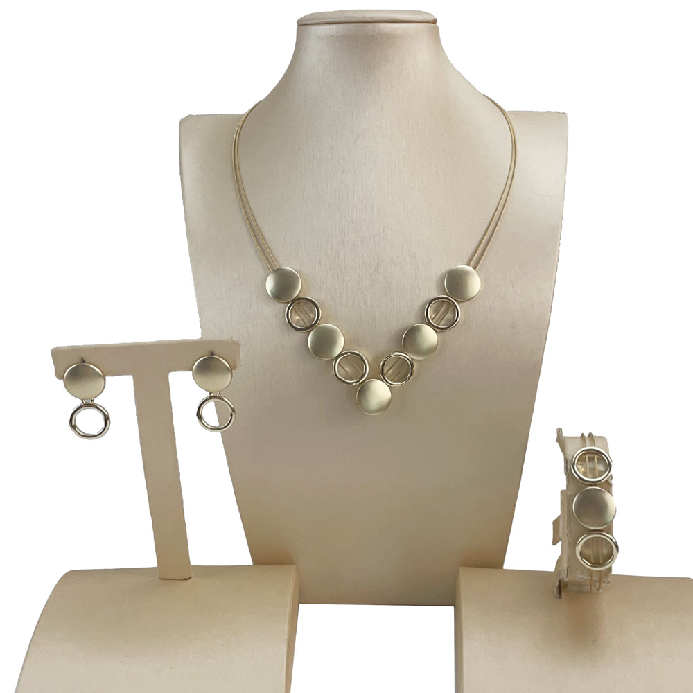 18K Gold-Plated Pearl Set