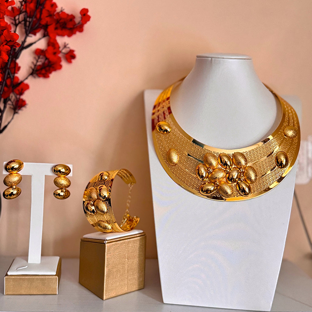 18K Gold-Plated Bold Party Set