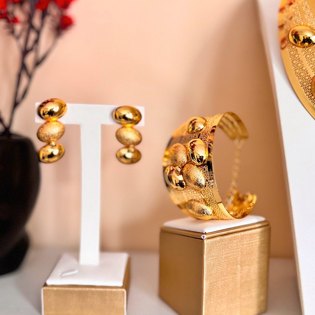 18K Gold-Plated Bold Party Set