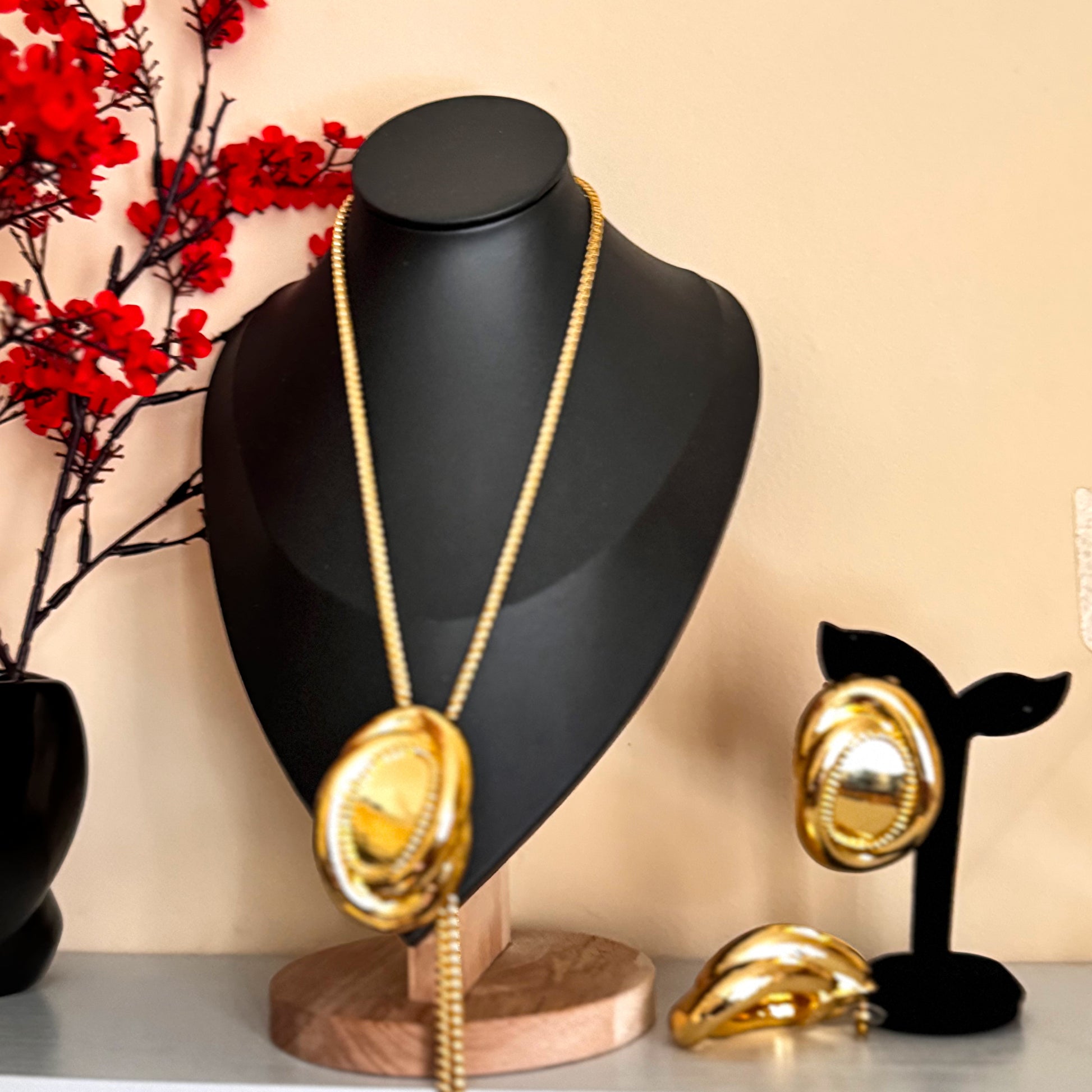 Premium Gold Plated Pendant Set
