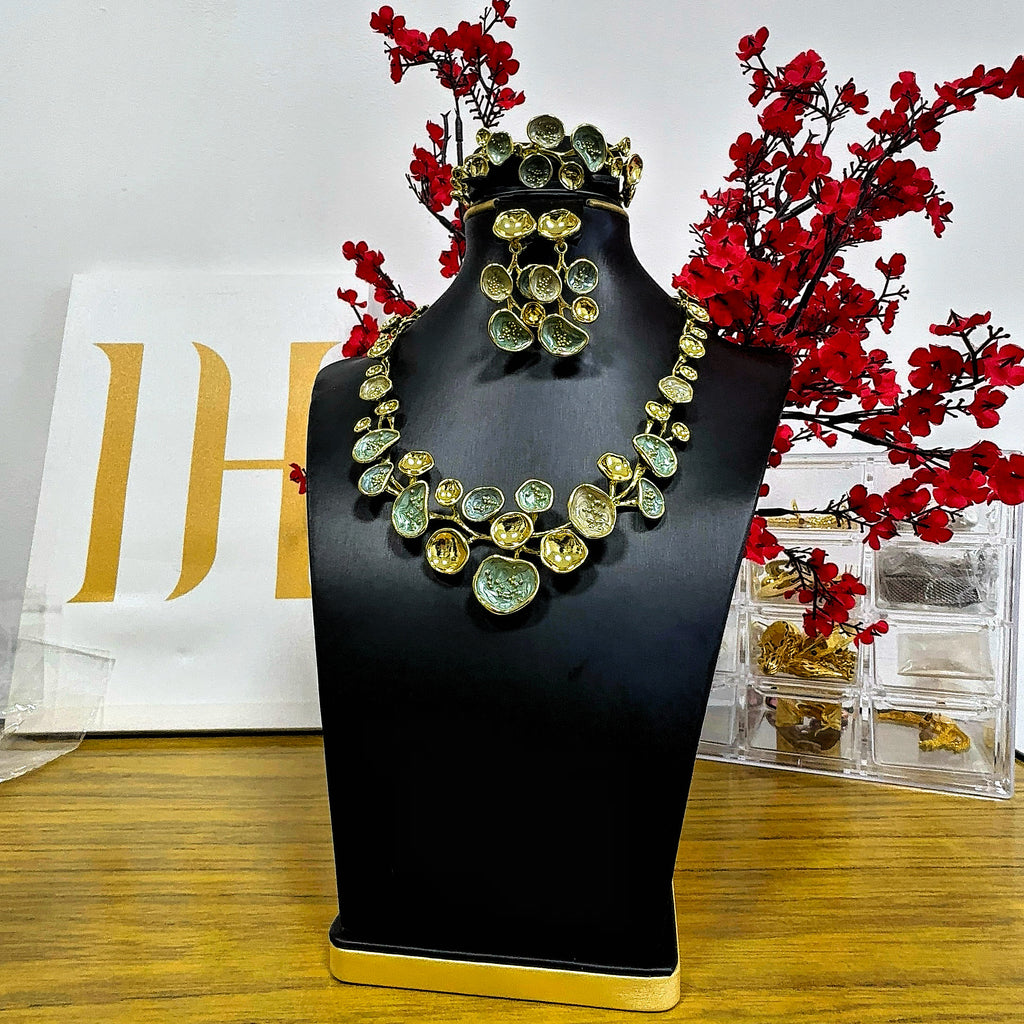 Royal 18K Gold-Plated Jewelry Set