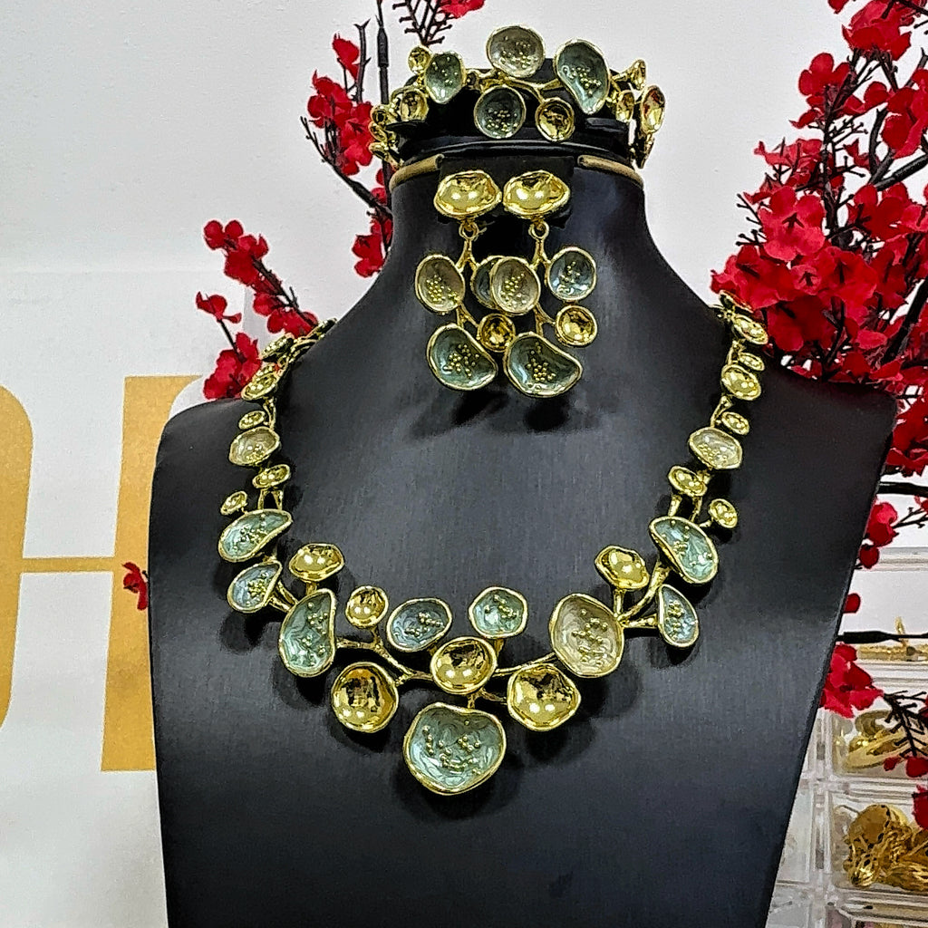 Royal 18K Gold-Plated Jewelry Set