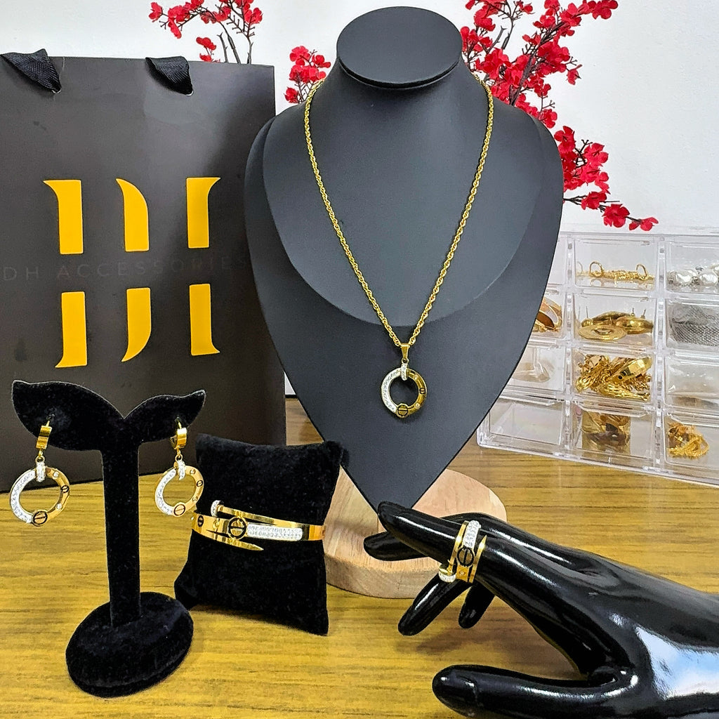 Ifunanya Gold-Plated Heart Set – Love in Layers
