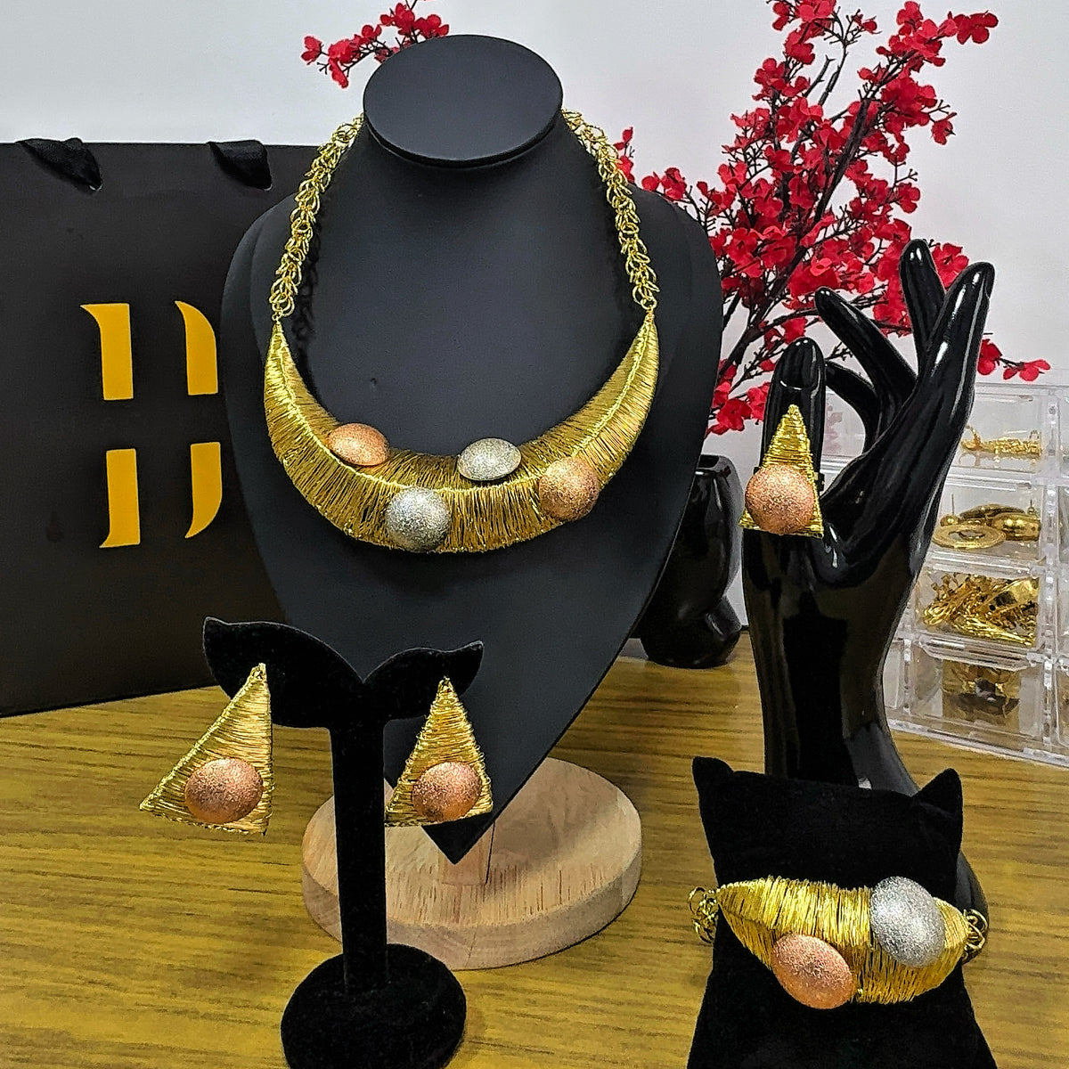 18K Gold-Plated Royal Owambe Jewelry Set