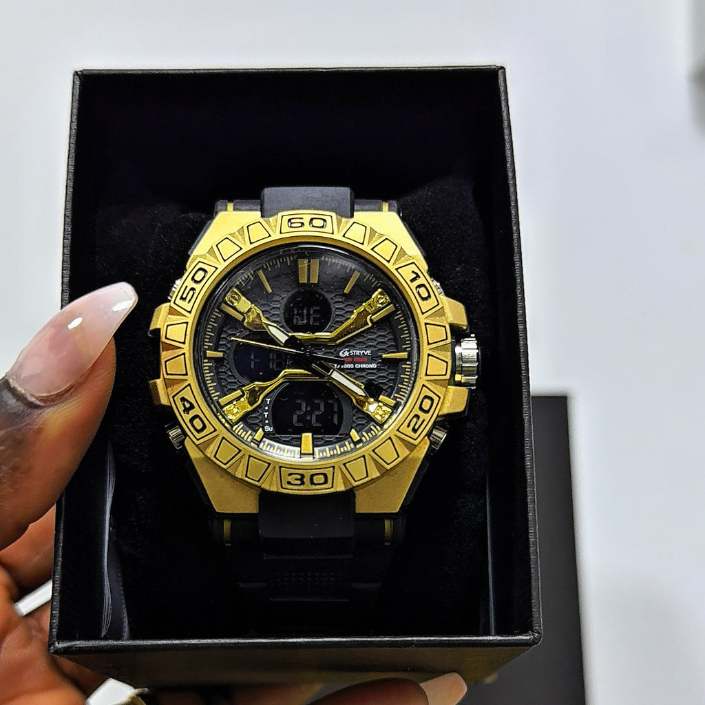 Black Classic Stainless Steel Watch