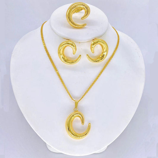 Gold-Plated Elegance Jewelry Set