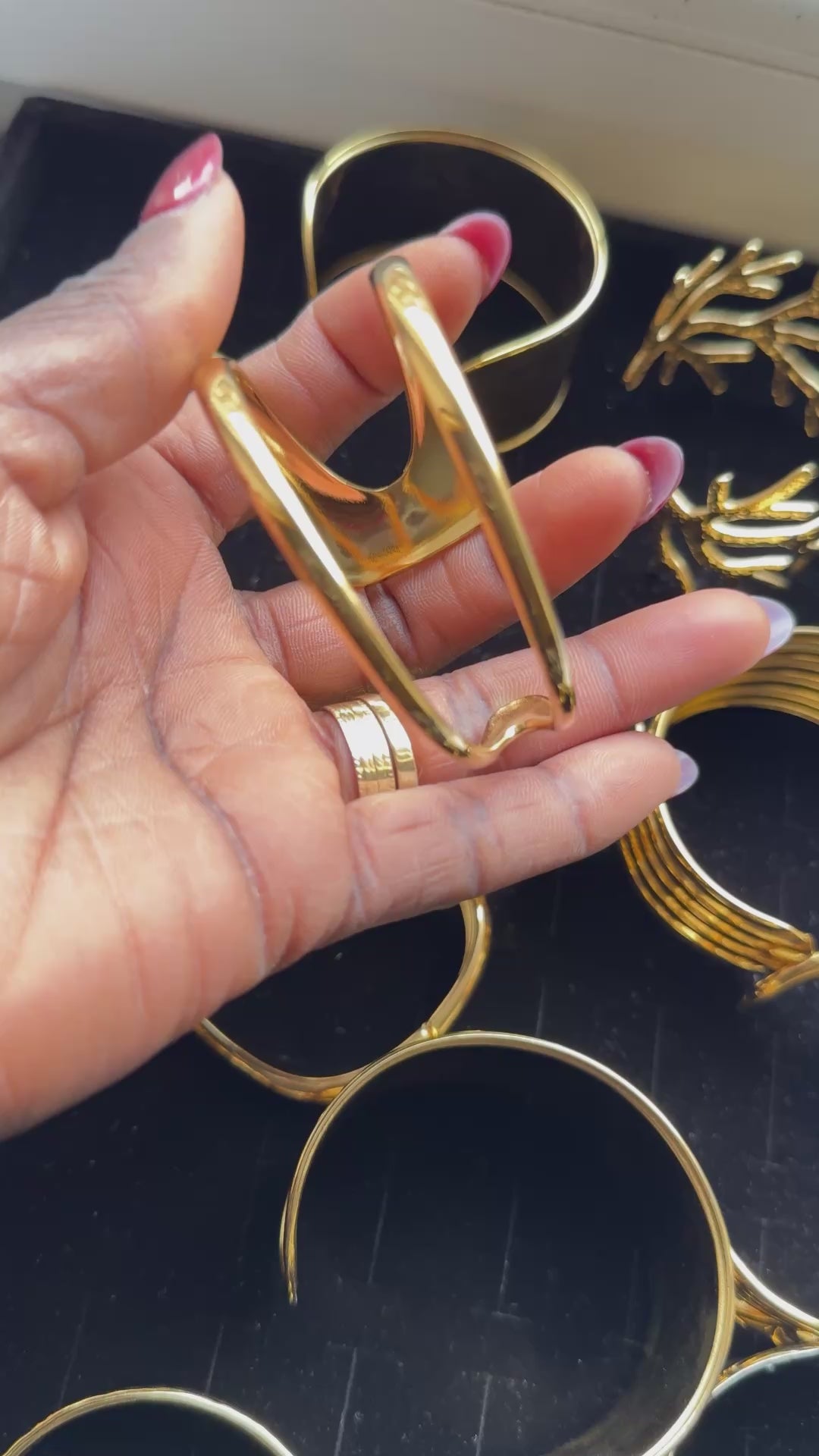 18K Gold-Plated Cuban Link Bangle