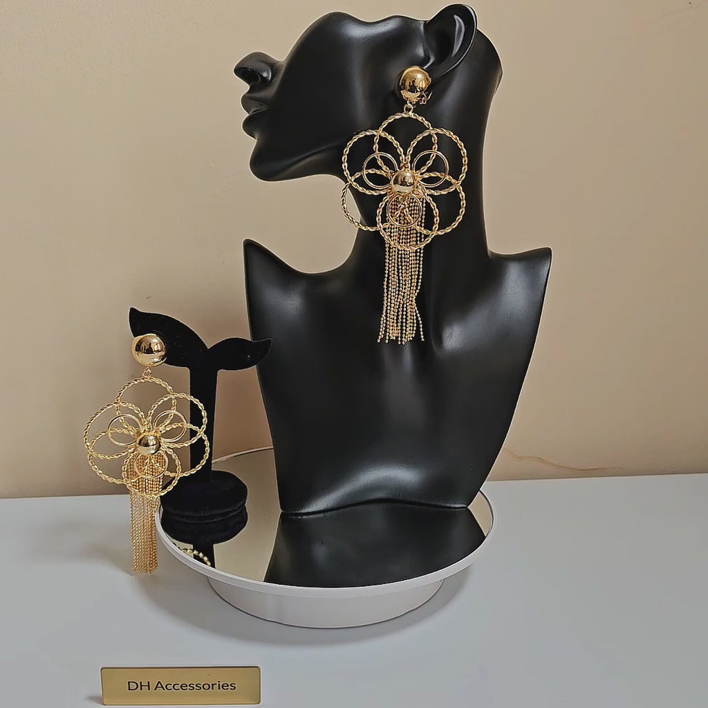Ella Grace – Elegant Multicolour Dangle Earrings
