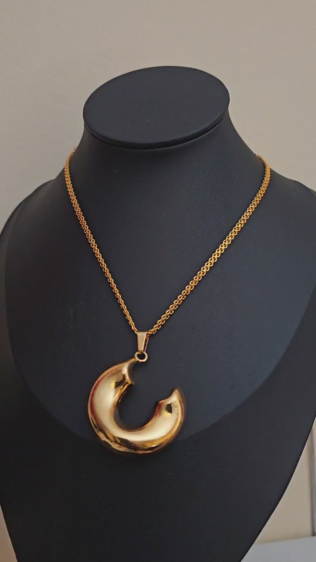 18K Gold-Plated Three-Tone Necklace & Earrings Set