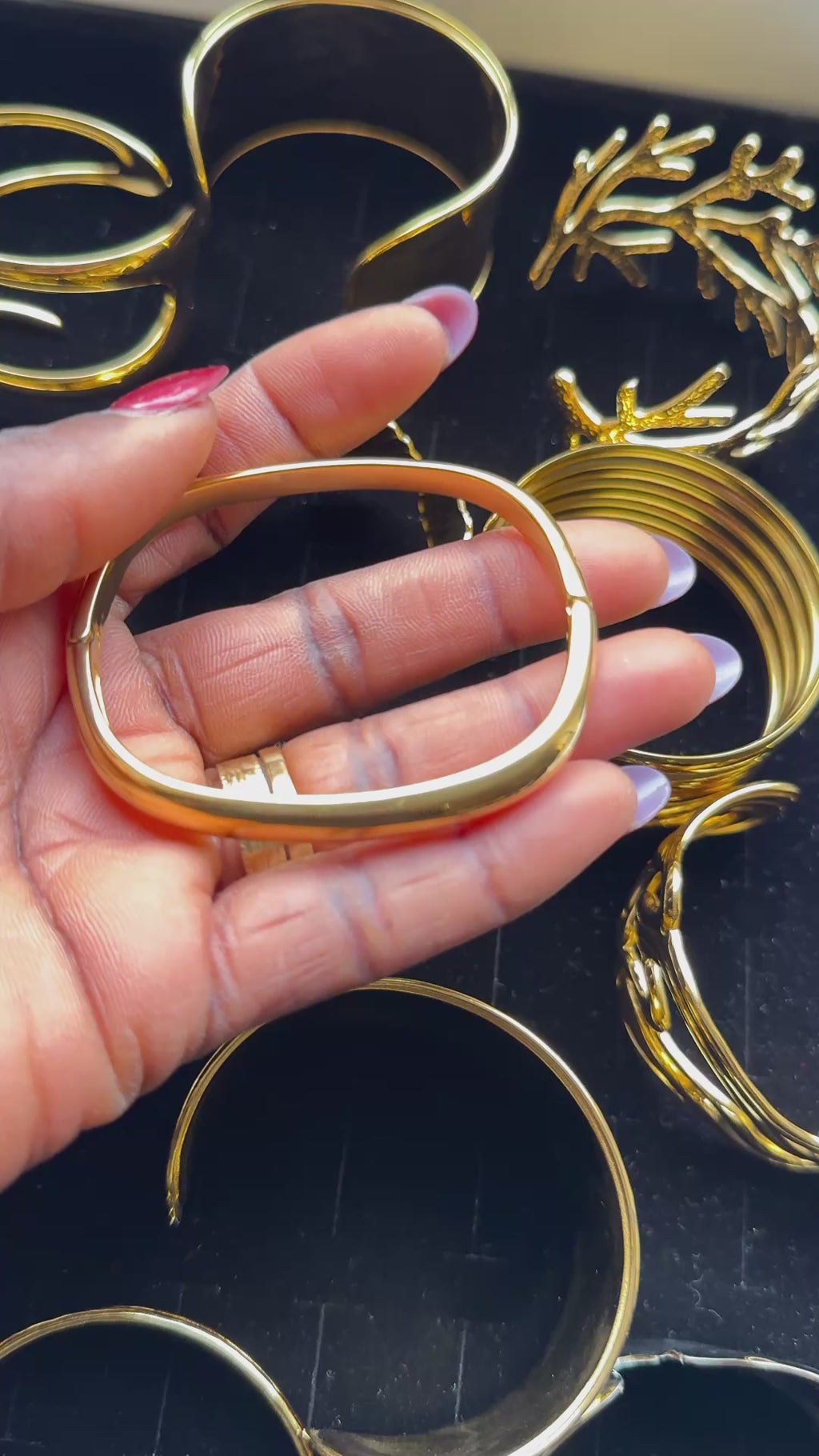 Cherry 18K Gold-Plated Bangle