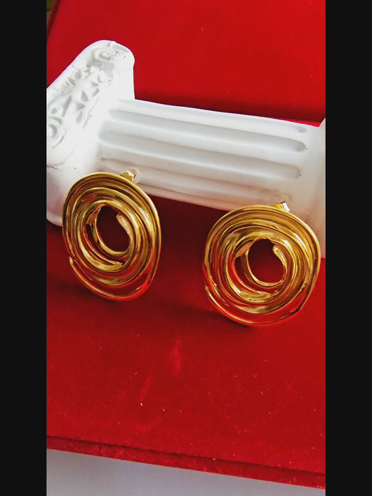 18K Gold-Plated Moon & Star