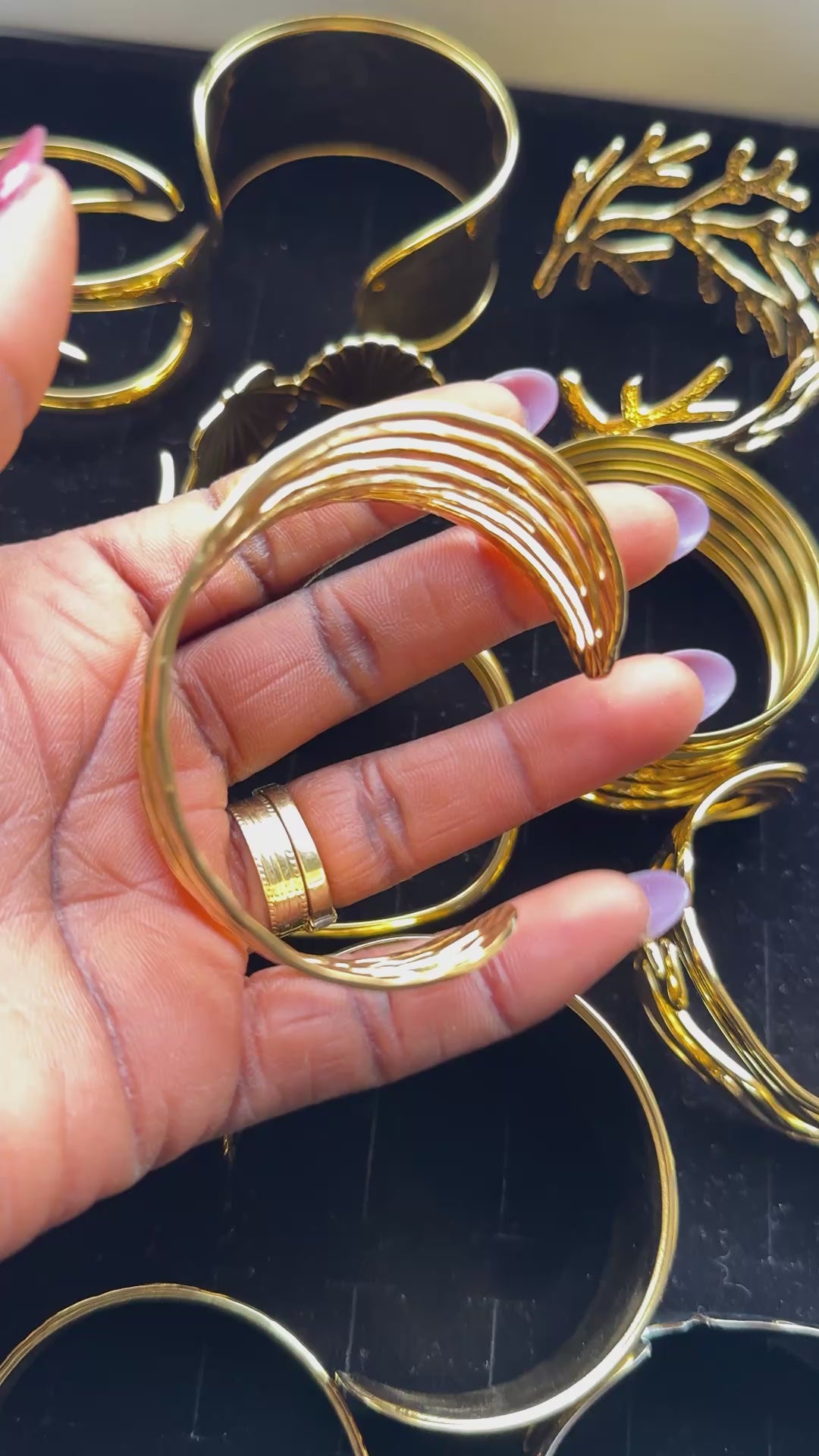 Premium 18K Gold-Plated Bangles