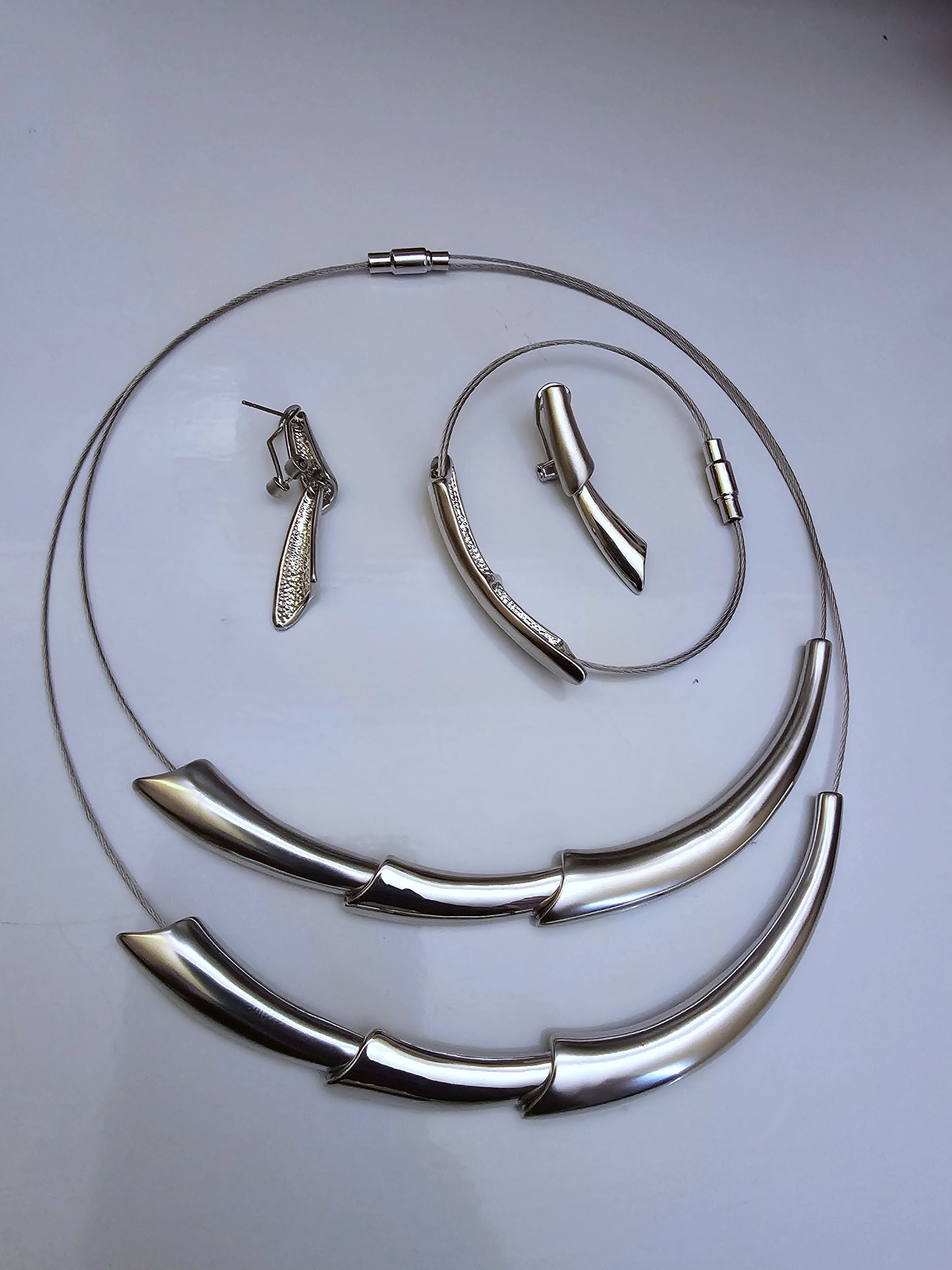 Stainless Steel Simple Layered Set