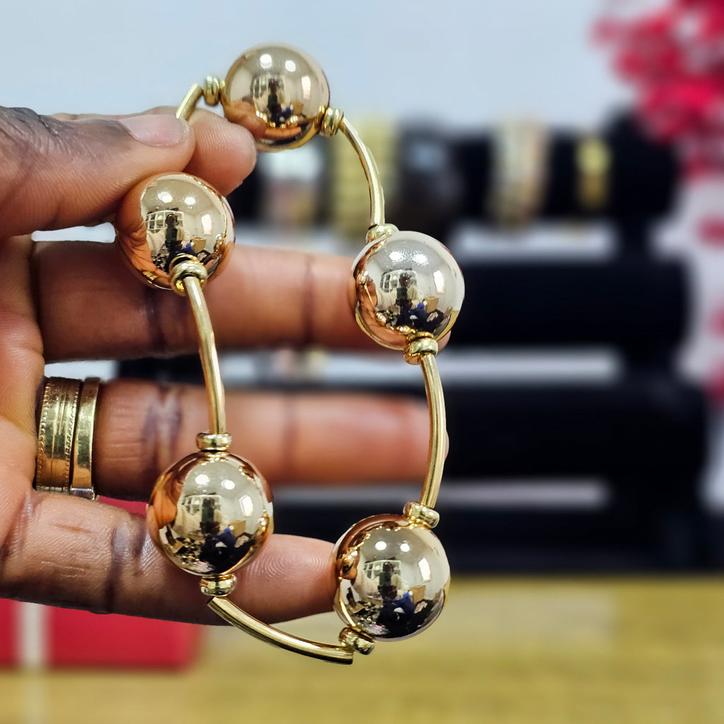Premium Wide Gold Bangle | Bold Women's Statement Piece