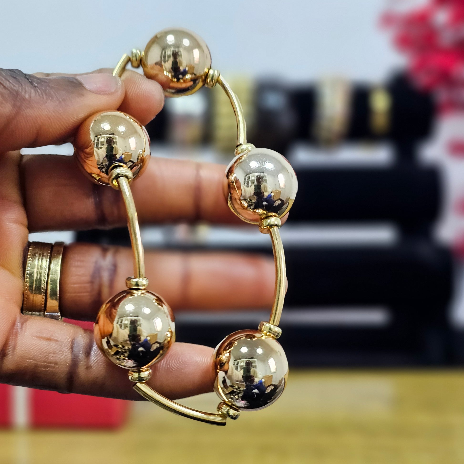 Premium Wide Gold Bangle | Bold Women's Statement Piece