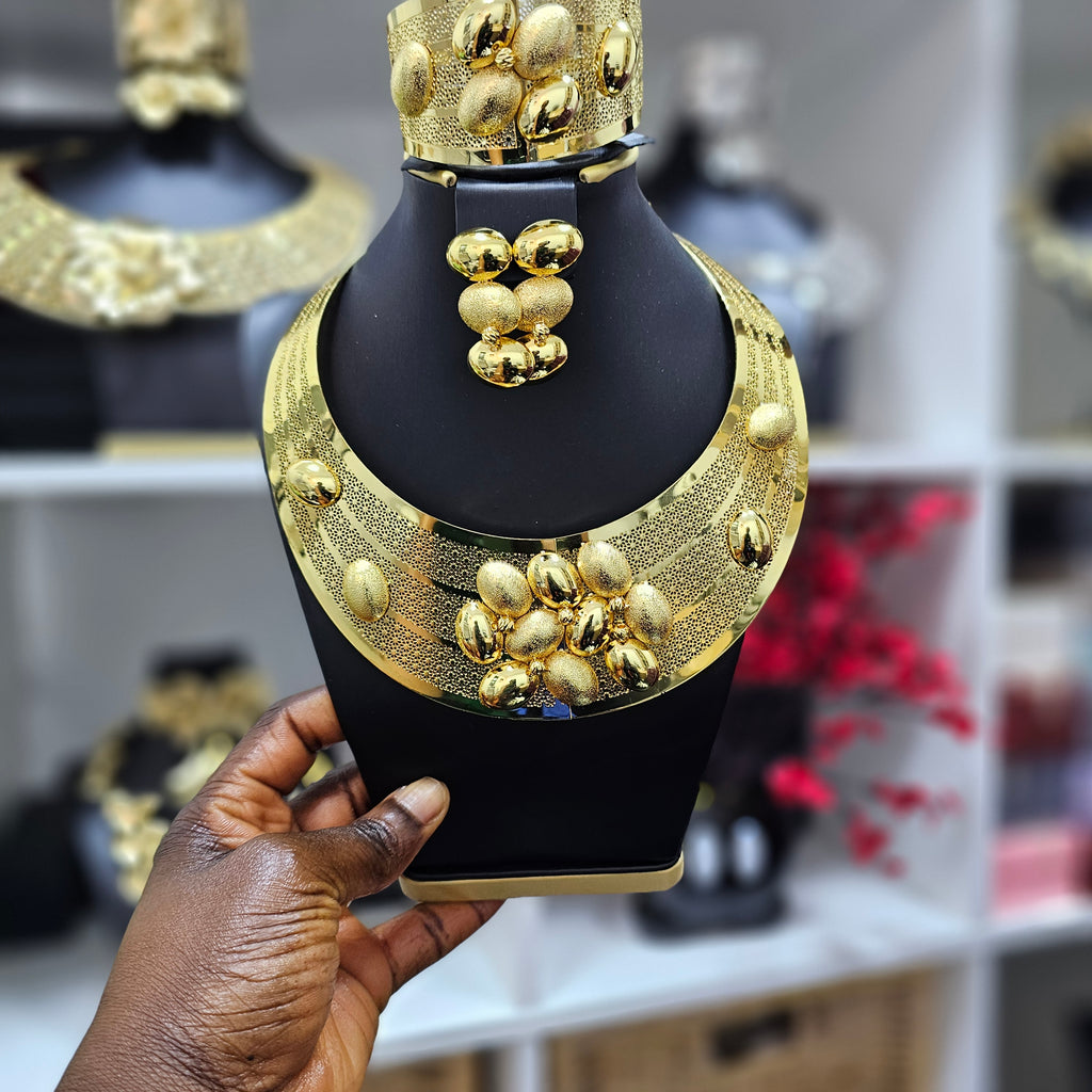18K Gold-Plated Bold Party Set