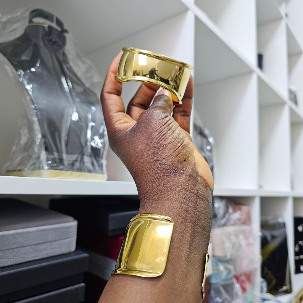 Textured Gold Cuff | Chic Women’s Fashion Jewellery
